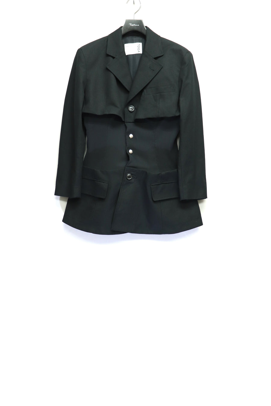TOGA トーガ ベルベットブルゾン ブラック 22AW Crush velvet blouson TV252ーFC321