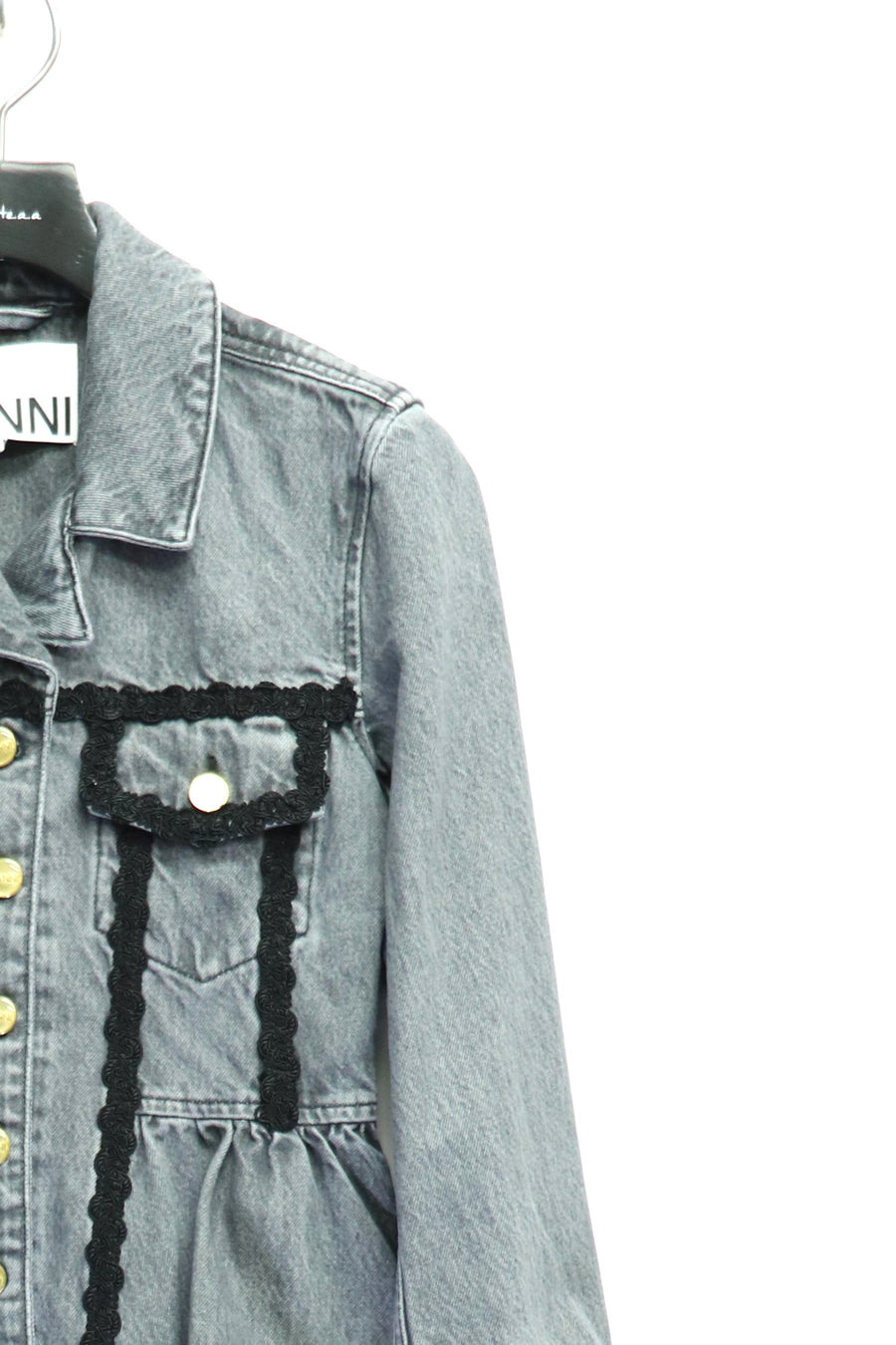 GANNI(ガニー)のRigid Denim Jacket Slate Greyの通販｜PALETTE art