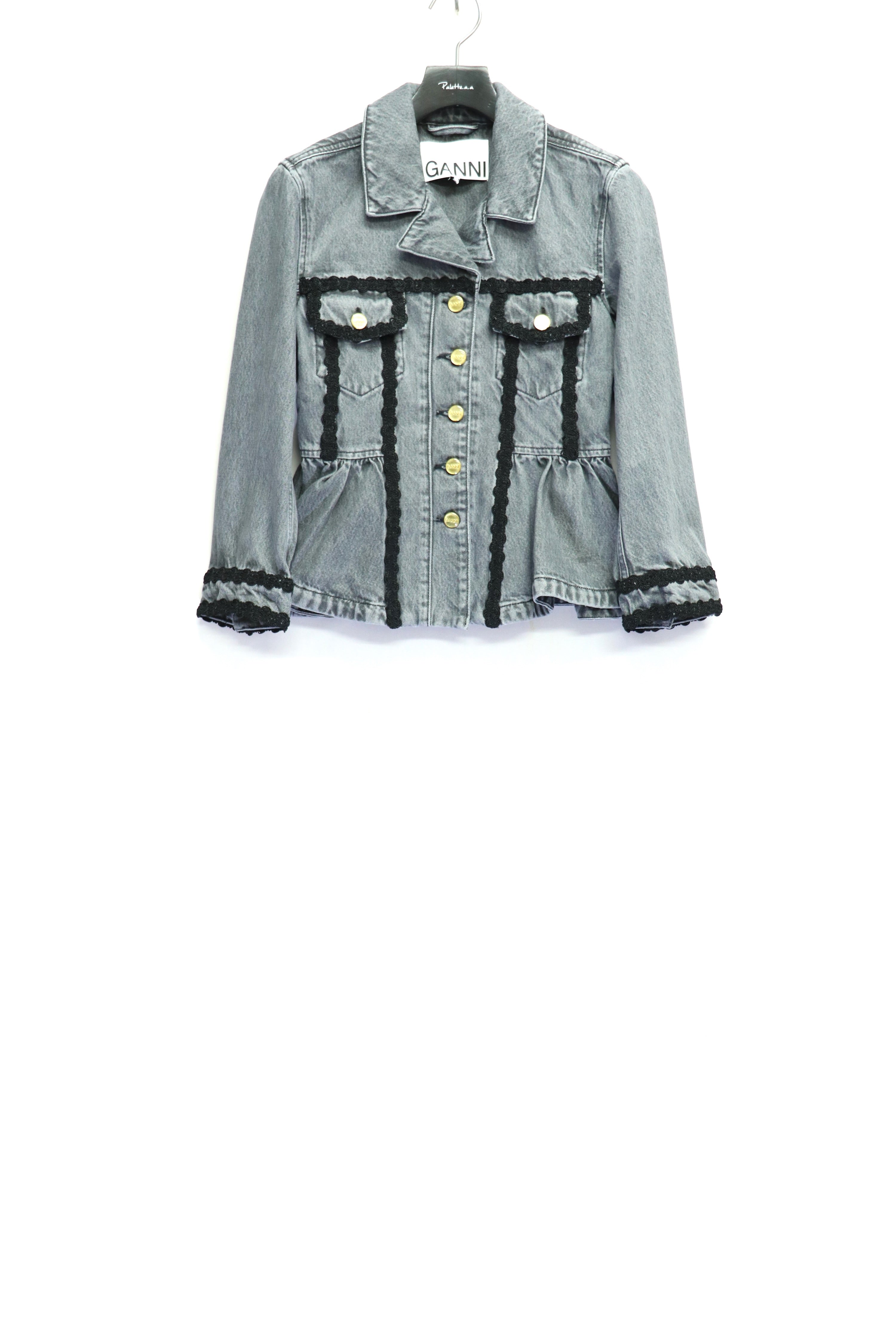 GANNI(ガニー)のRigid Denim Jacket Slate Greyの通販｜PALETTE art