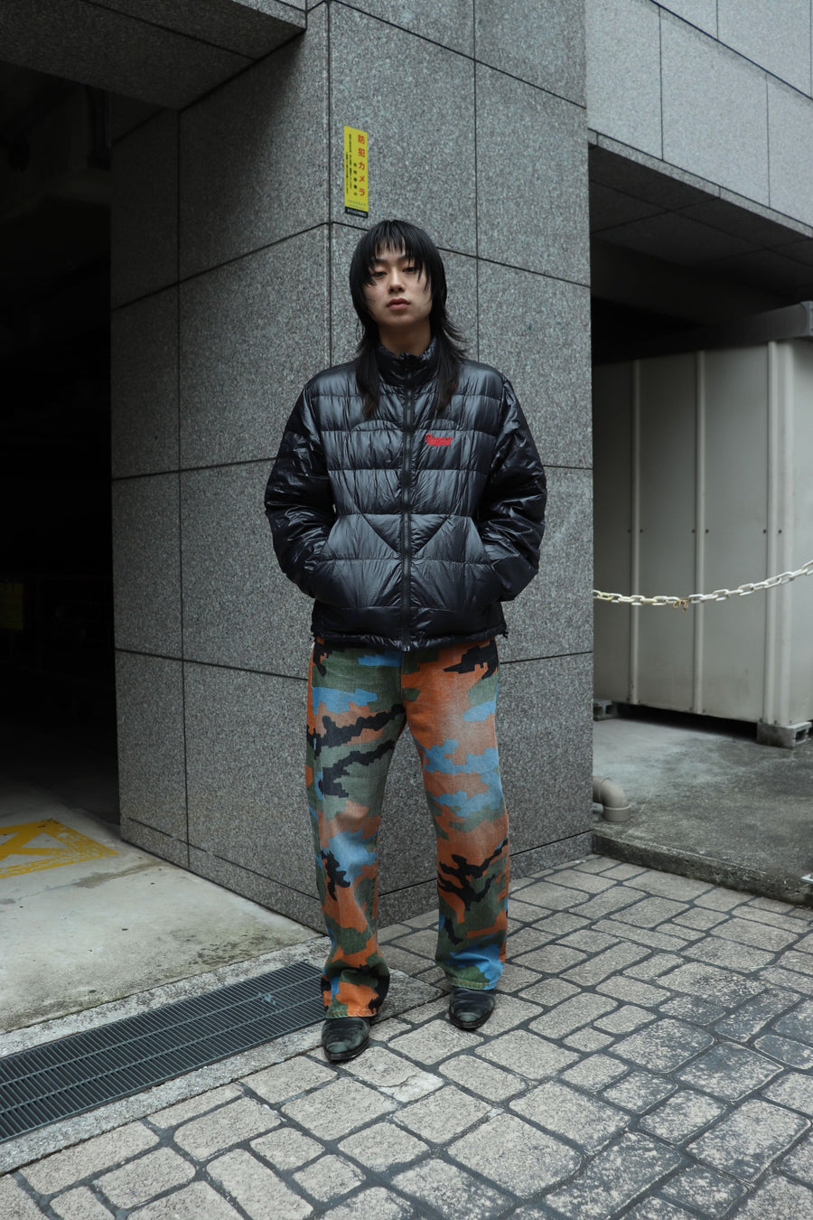 FAF × PALETTE art alive  CAMO AGED DENIM PANTS(GERMAN CAMO)