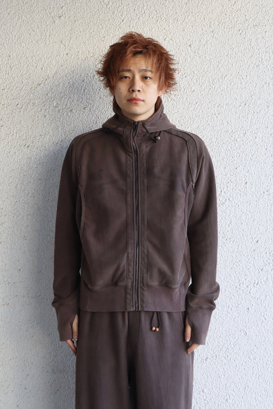 JIAN YE  25 HOODIE(BROWN)