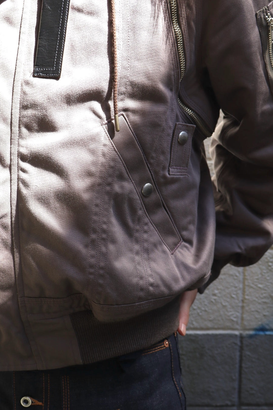 SUGARHILL  N-2 JACKET(ASH GRAY)