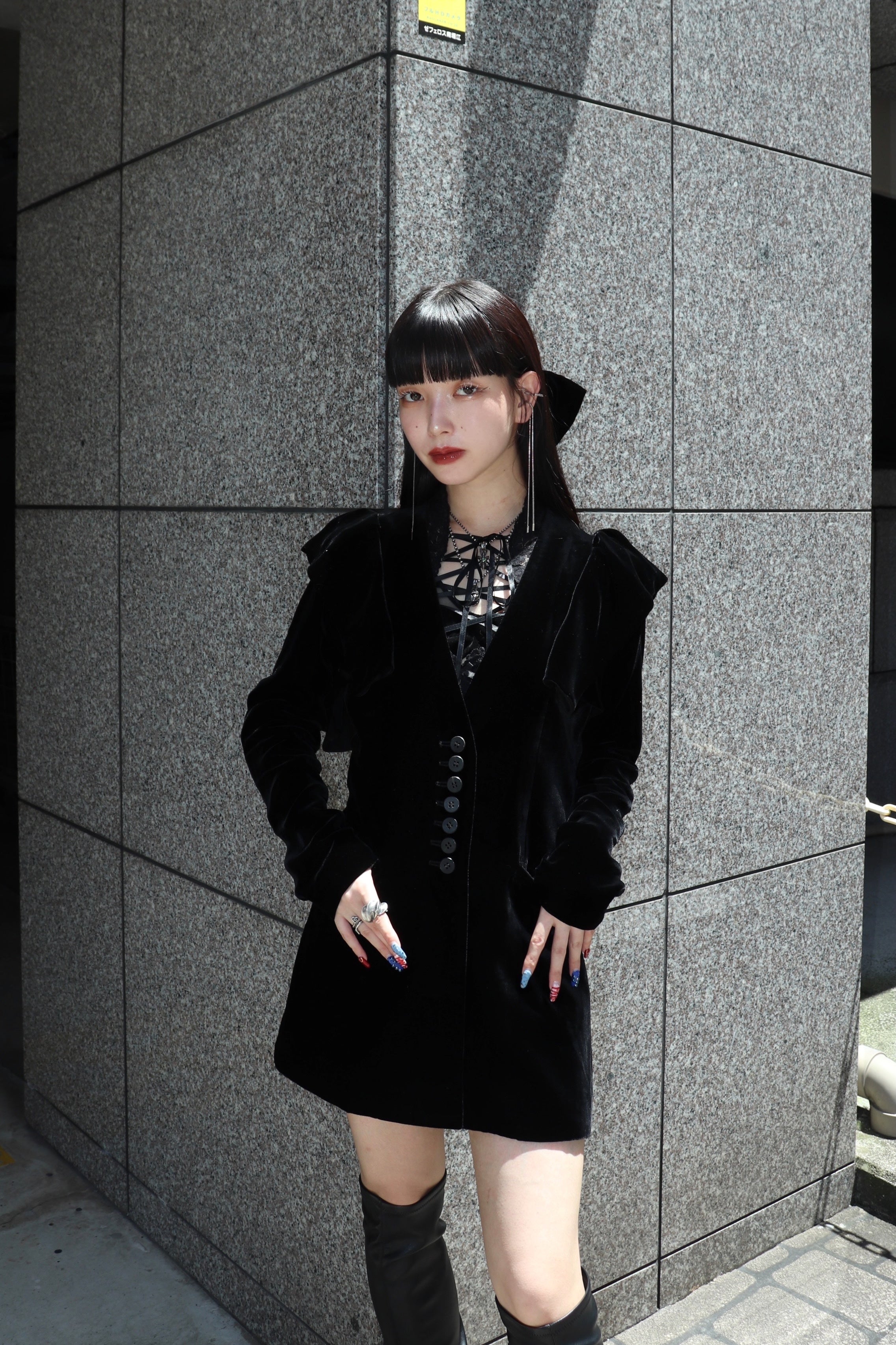 FETICO(フェティコ)のVELVET FRILL SHOULDER JACKETの通販｜PALETTE