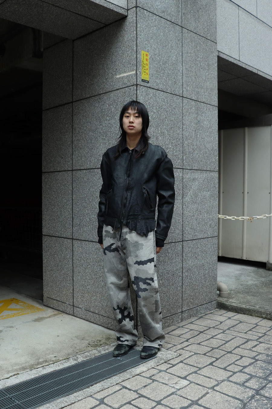 FAF × PALETTE art alive  CAMO AGED DENIM PANTS(SHADOW CAMO)