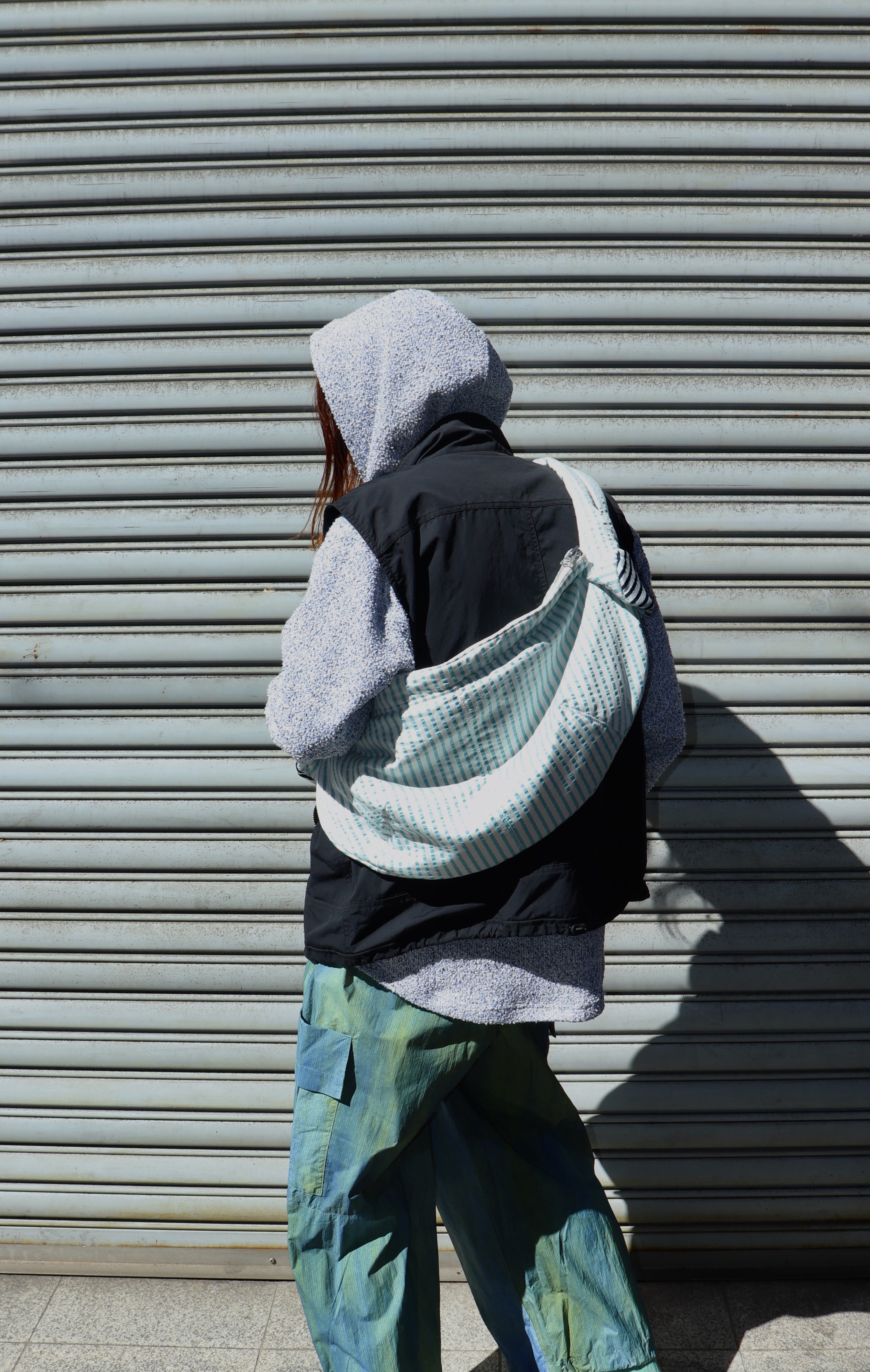 fluss(フルス)のCRUSH CYLINDER CROSS BAG STRIPE(バッグ)の通販