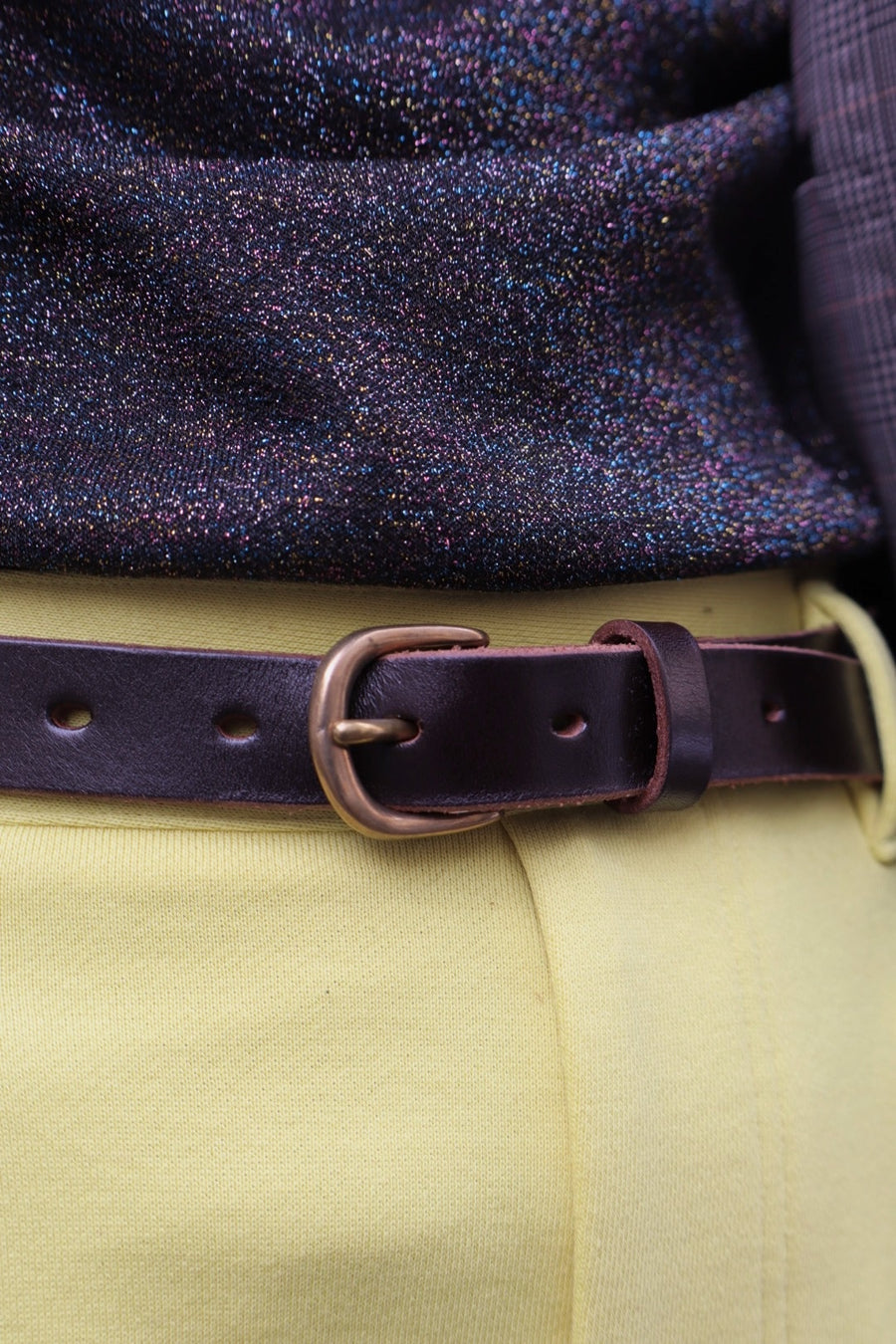 SUGARHILL  LEATHER BELT(GOLD)