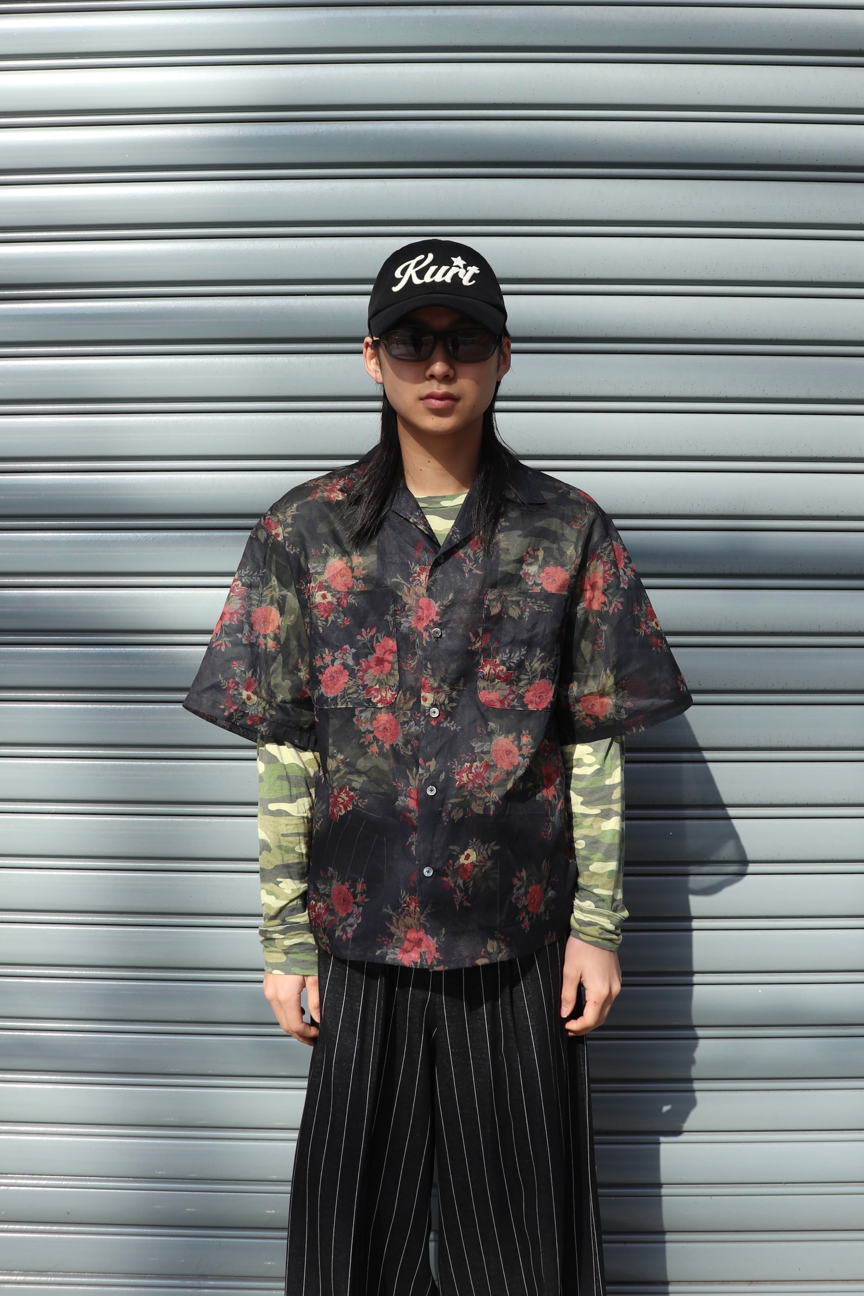 JOHN MASON SMITH(ジョンメイソンスミス)のFLOWER PRINT ORGANDY OPEN 