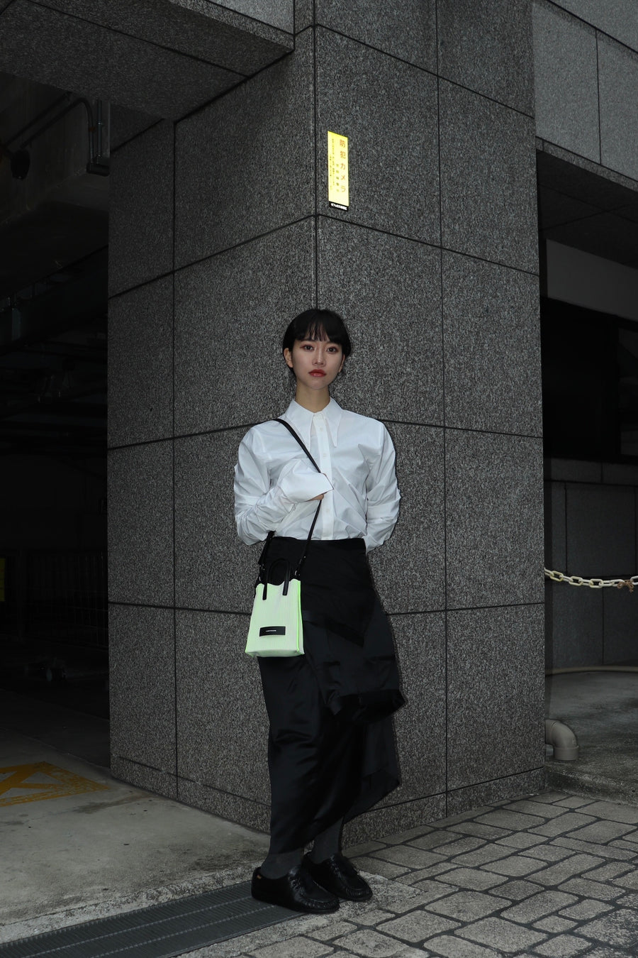 LASTFRAME  KASANE TOTE MINI(IVORY LIME GREEN)