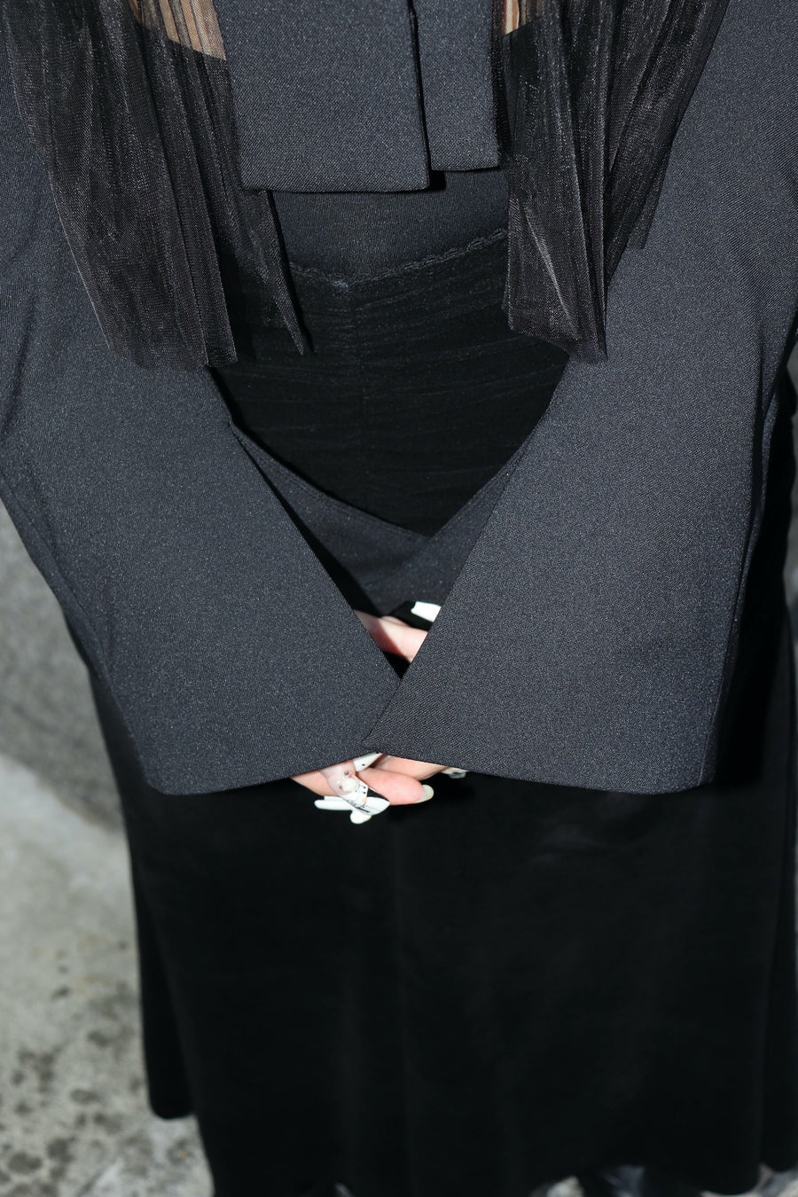 SHIORI MIKATA  short jacket with tulle