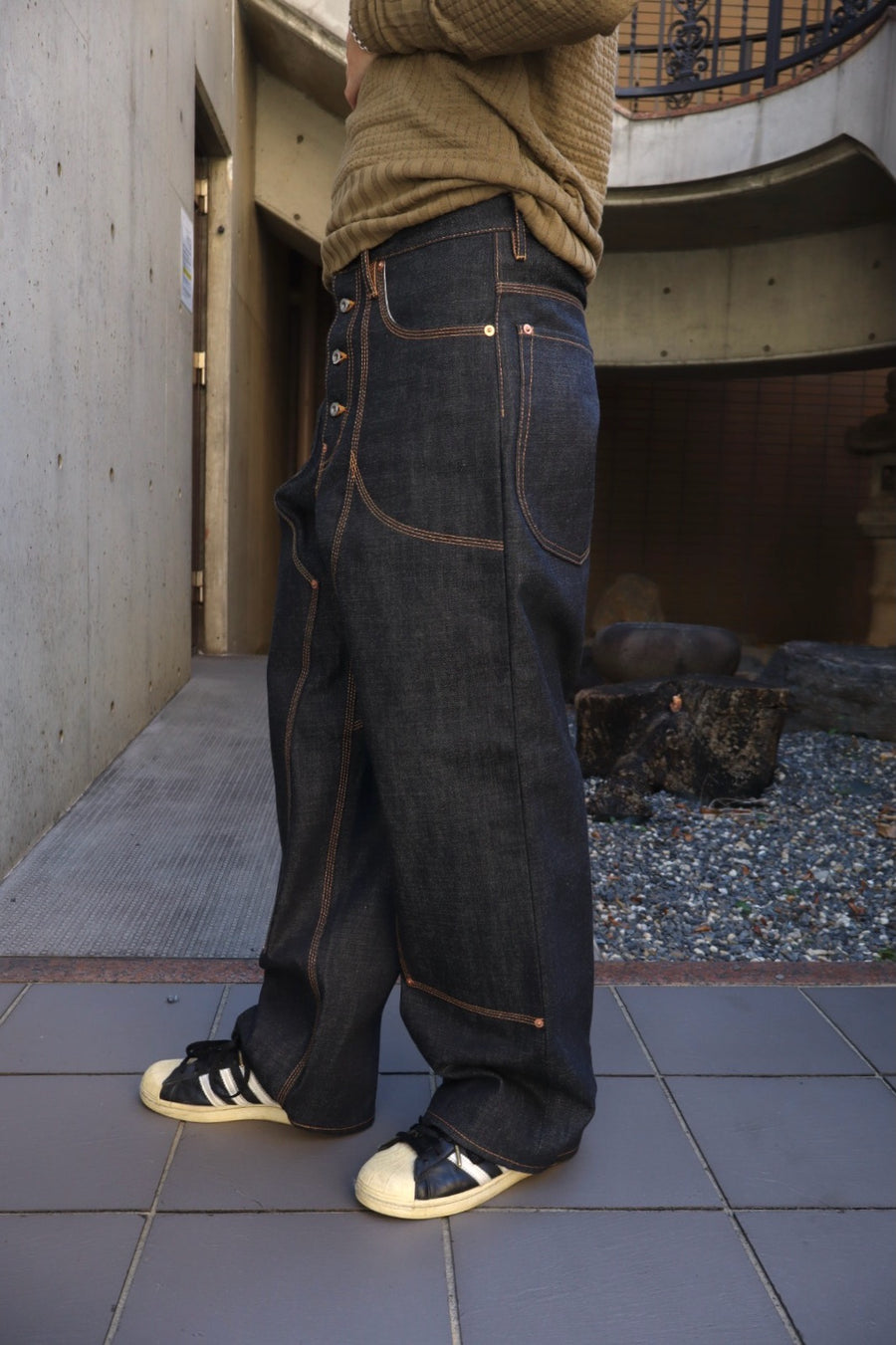 SUGARHILL  CLASSIC DOUBLE KNEE DENIM PANTS-2