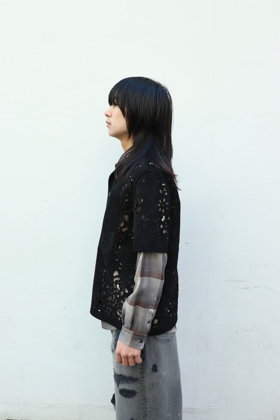 MASU(エムエーエスユー)のBANDANA HOLE LEATHER HALF SLEEVE SHIRT
