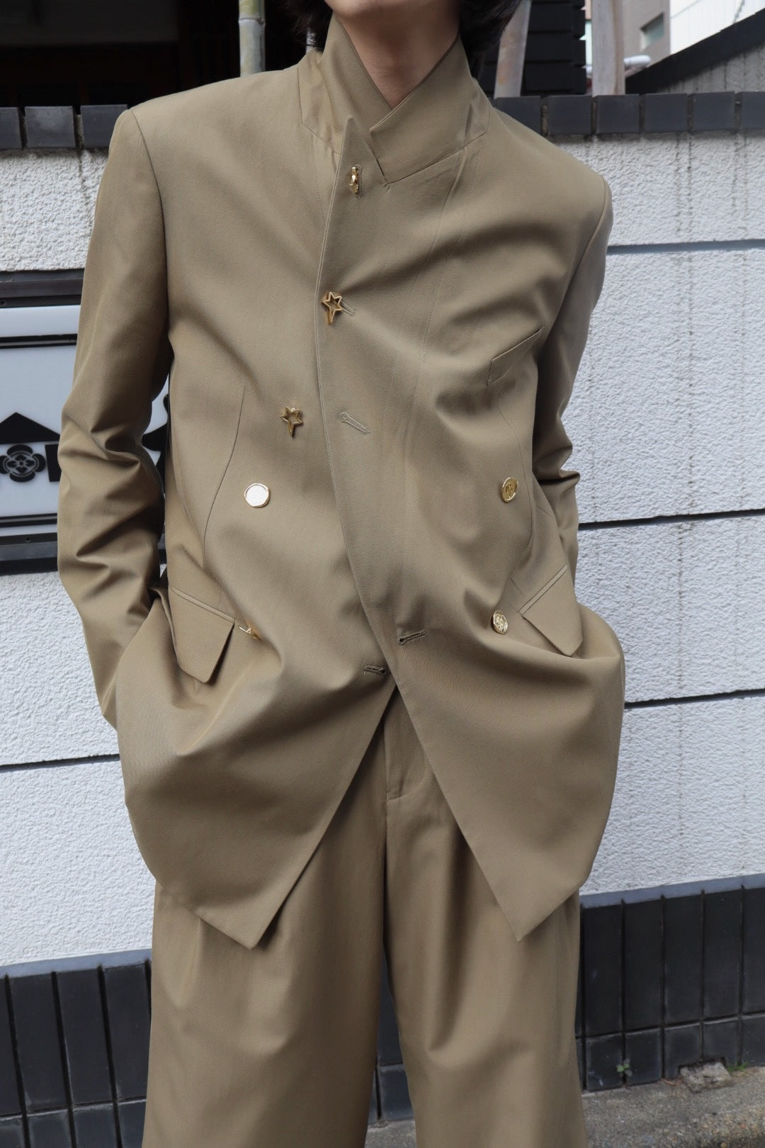 BED J.W. FORD(ベッドフォード)のCotton-Wool Double-Breasted Jacket