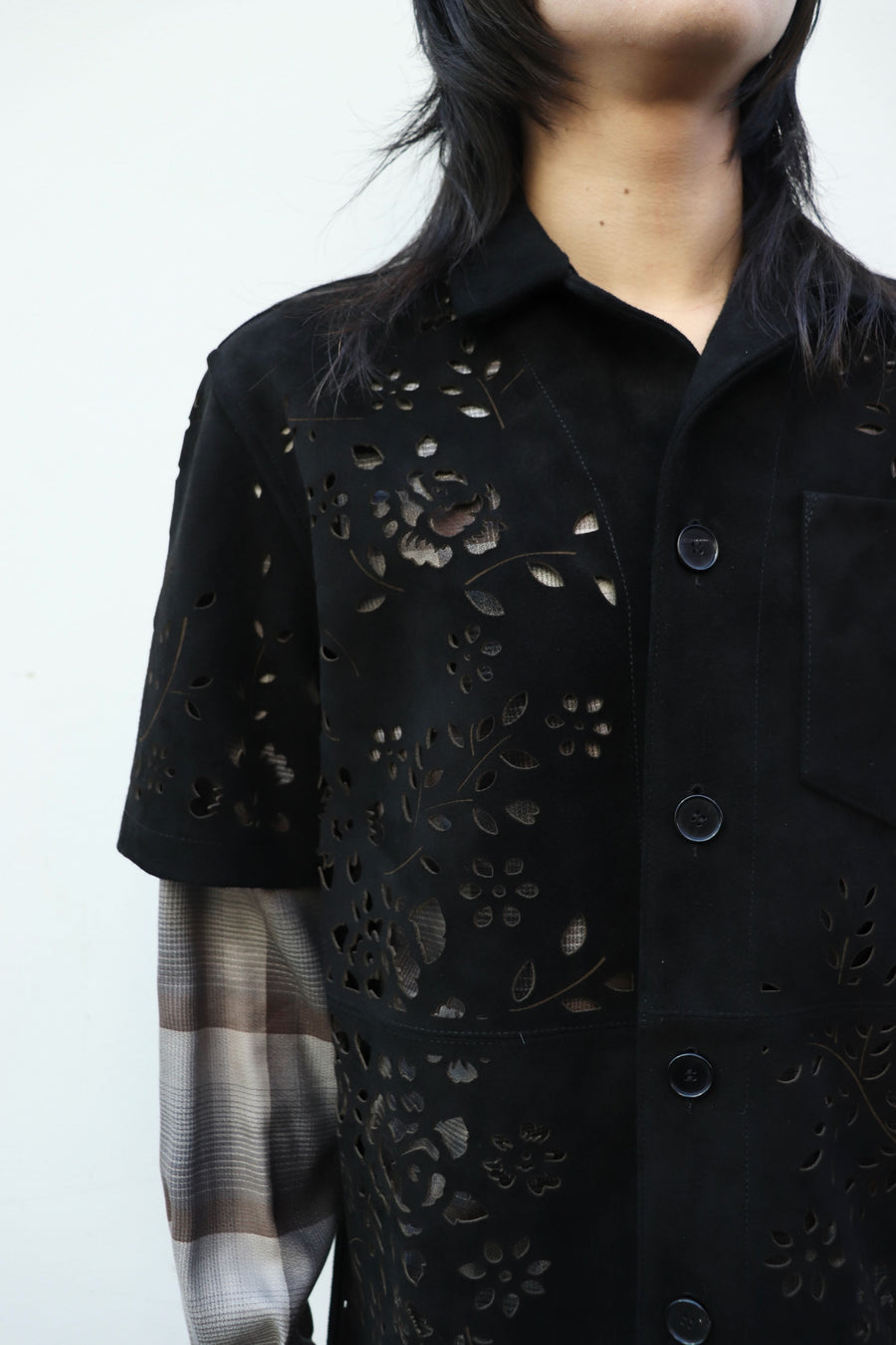 MASU(エムエーエスユー)のBANDANA HOLE LEATHER HALF SLEEVE SHIRT