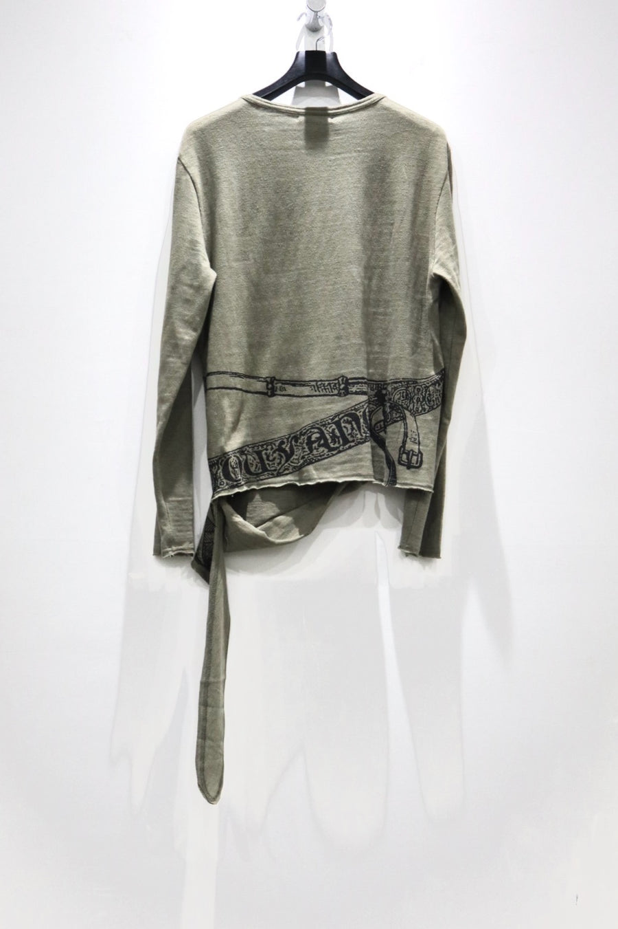 Oscar Ouyang  SWORD PRINT HENLEY SHIRT(KHAKI)