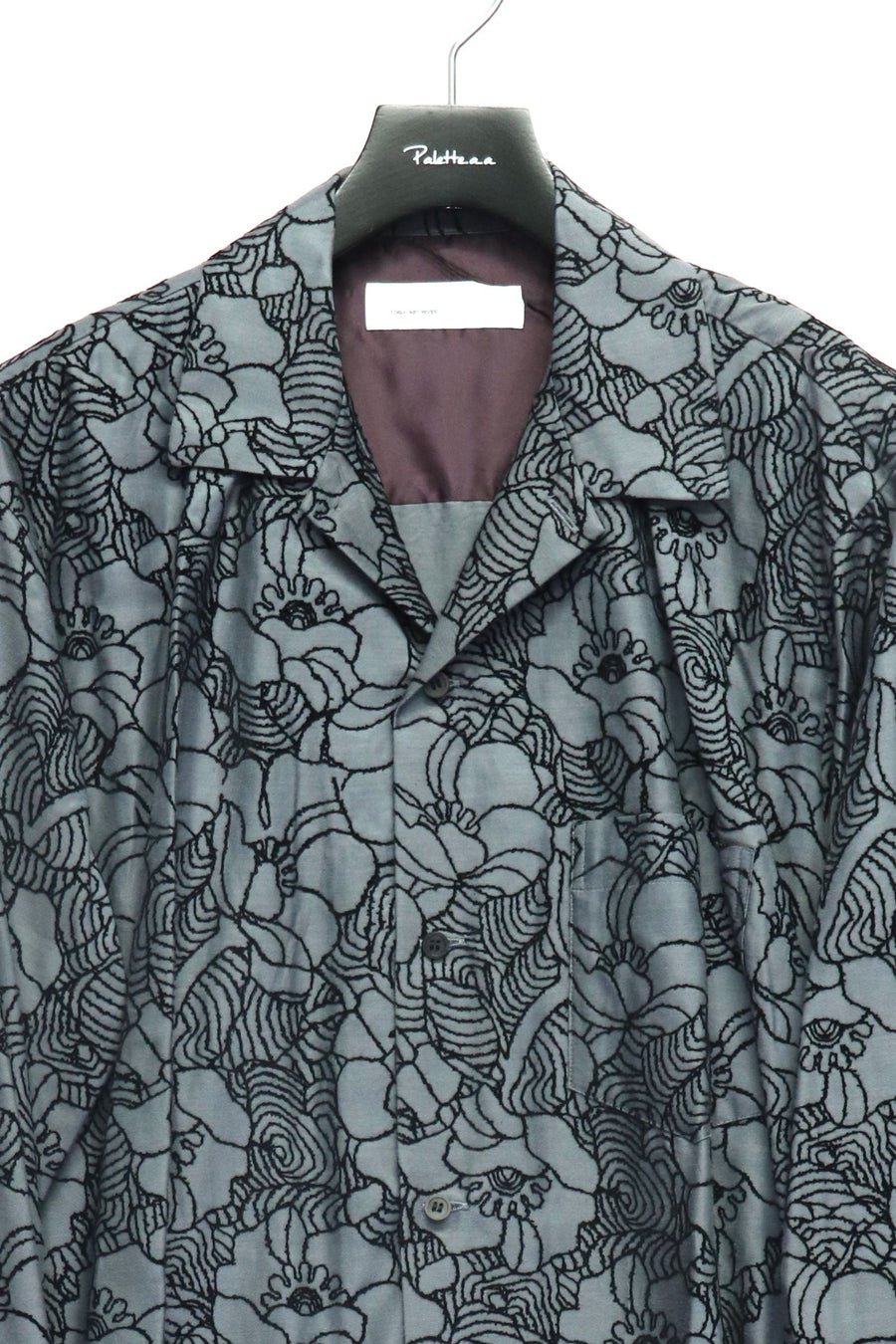 TOGA VIRILIS  Flocky print shirt(GRAY)