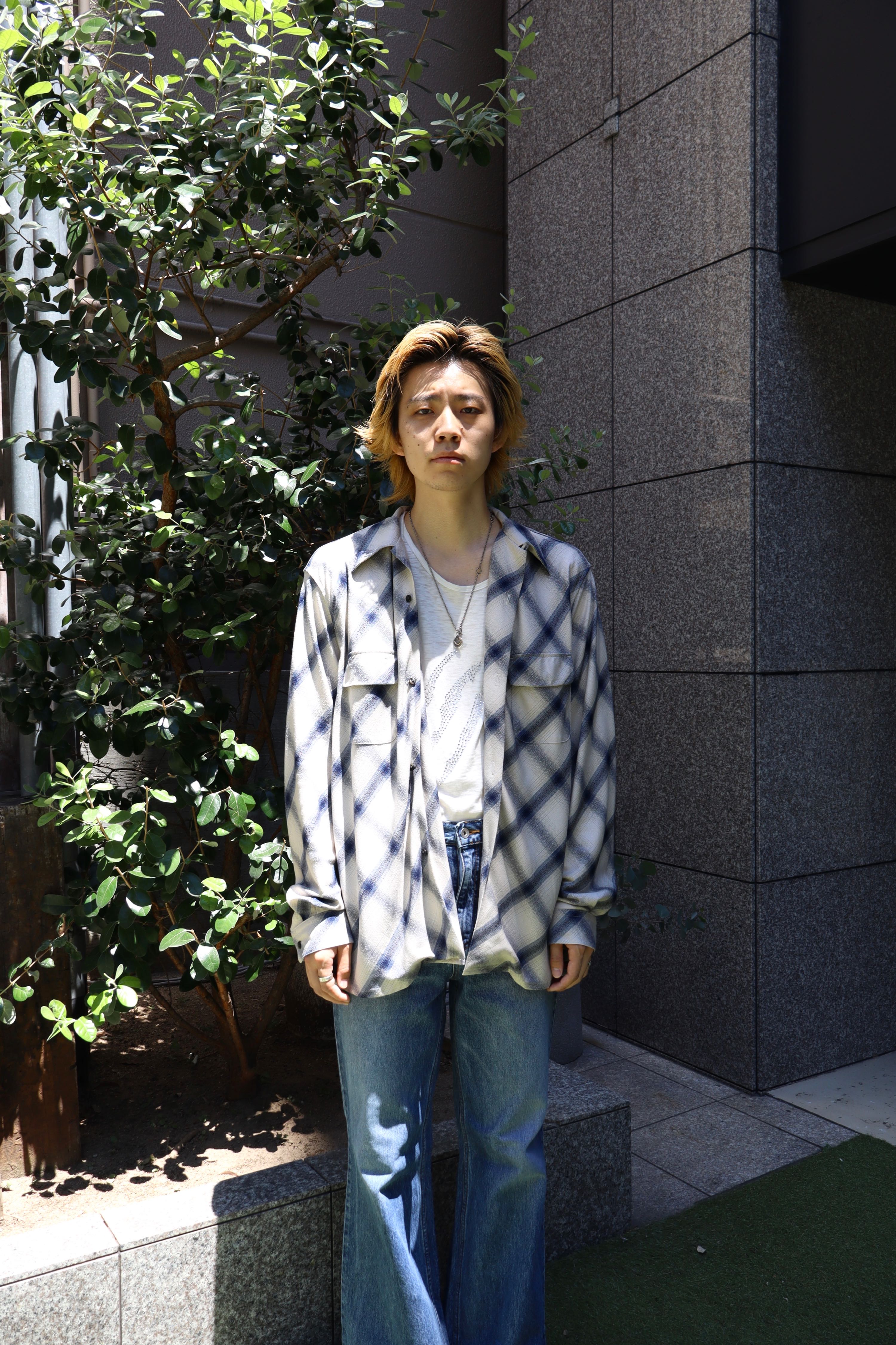 シュガーヒル　 22AW/OMBRE OPEN-COLLAR SHIRT IMG_2533_a5c2dae6-2832-475d-