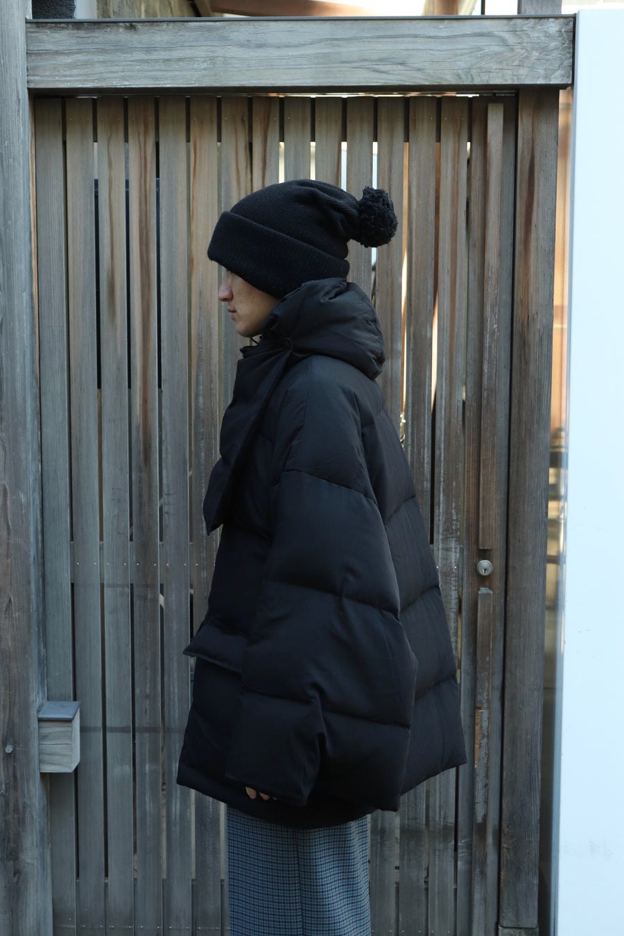 SOSHIOTSUKI  KIMONO SLEEVE DOWN JACKET(BLACK)