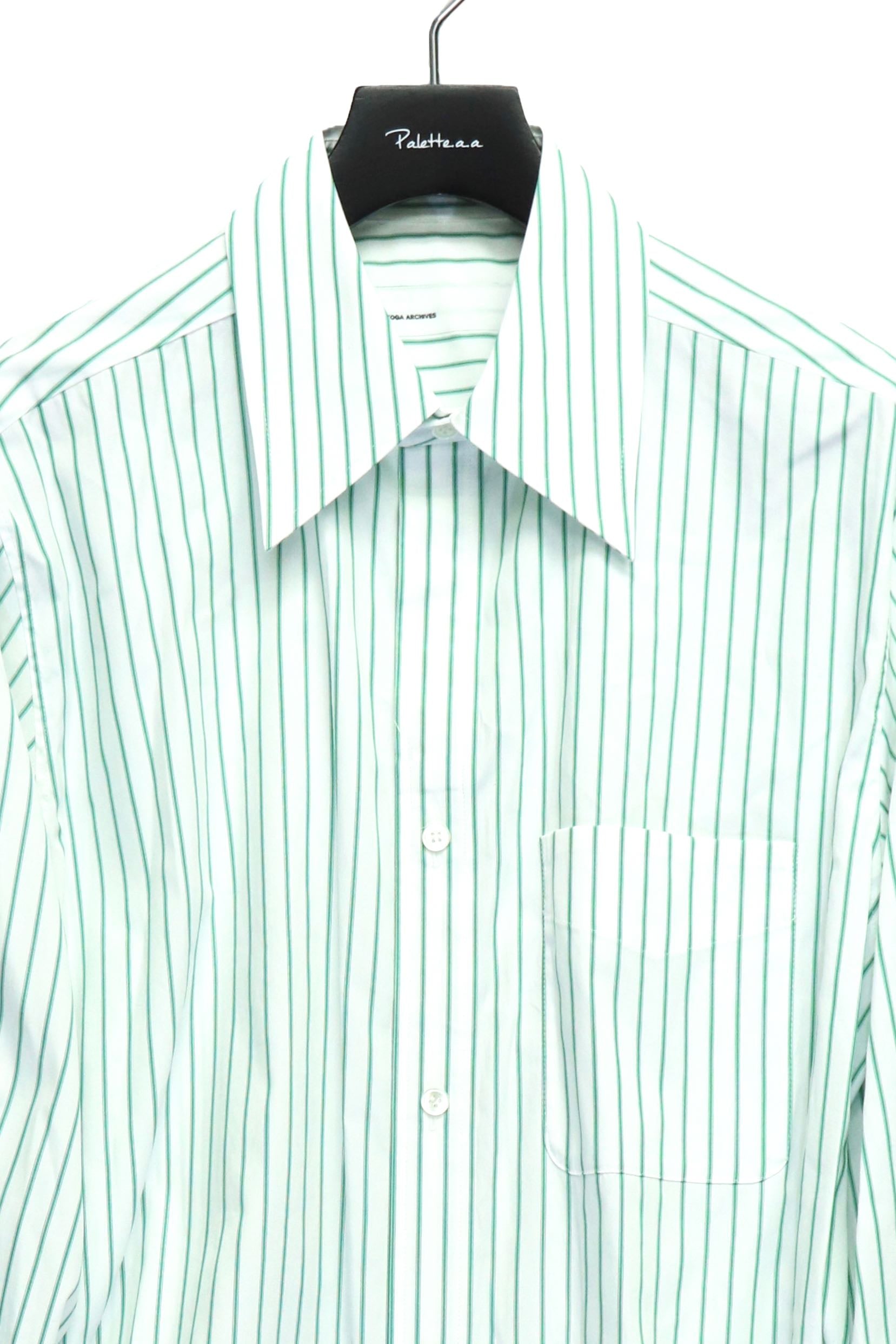 TOGA VIRILIS(トーガ ビリリース)のStripe cotton shirtの通販