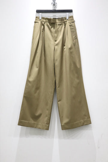 BED j.w. FORD  Cotton Wool Wide Trousers(BEIGE)