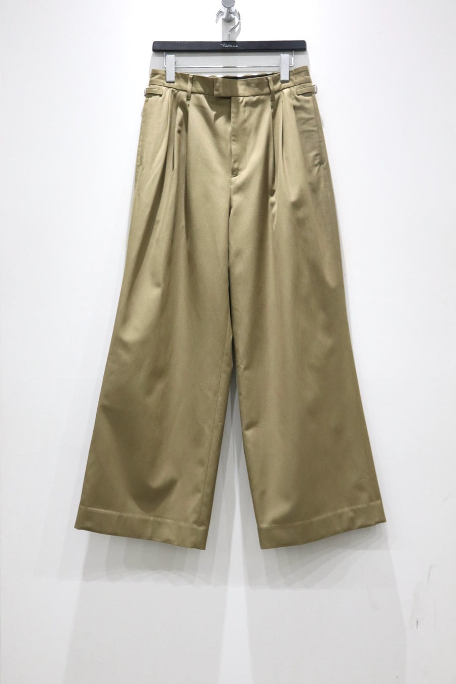 BED j.w. FORD  Cotton Wool Wide Trousers(BEIGE)