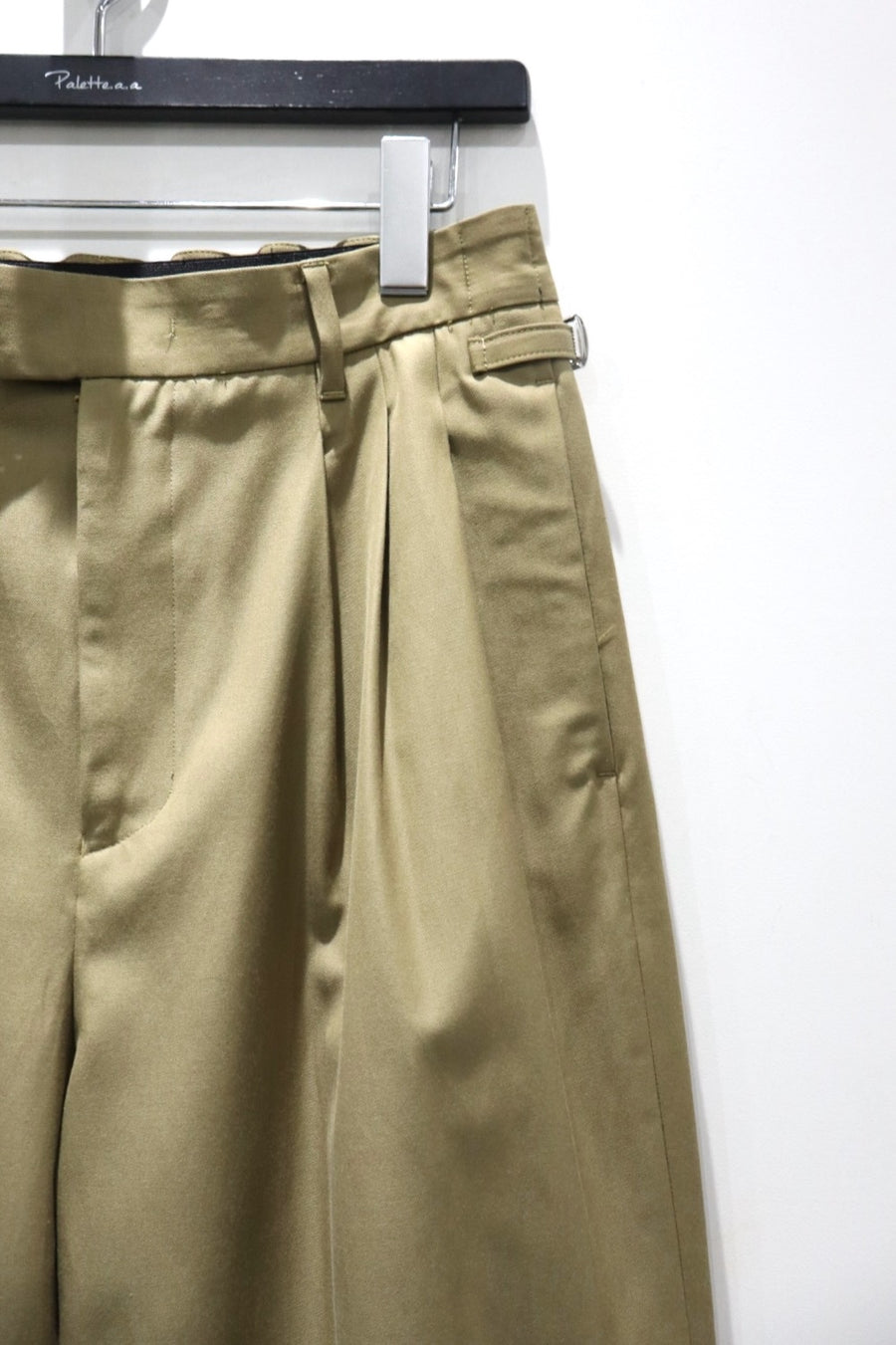 BED j.w. FORD  Cotton Wool Wide Trousers(BEIGE)