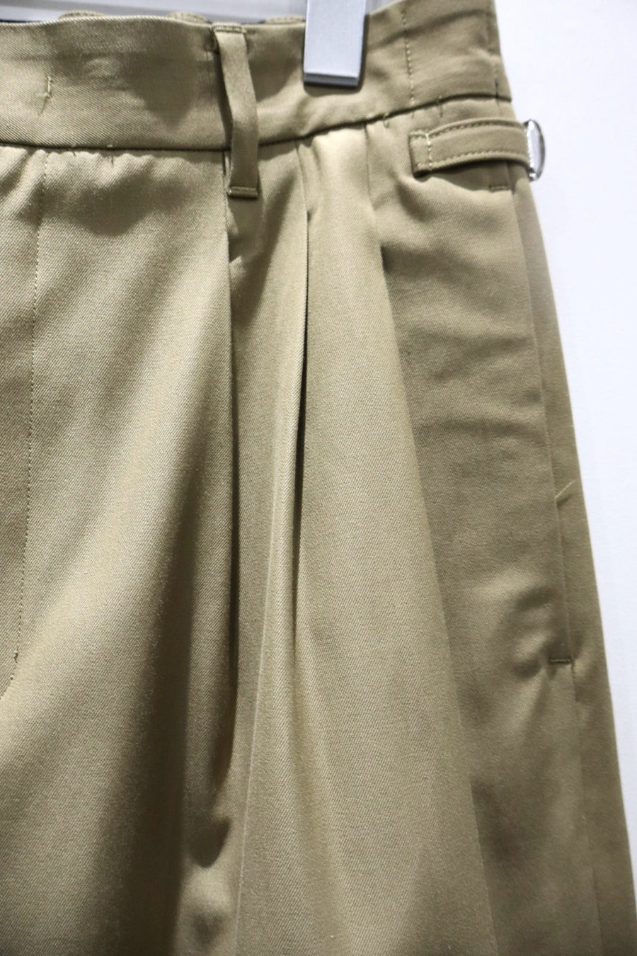 BED j.w. FORD  Cotton Wool Wide Trousers(BEIGE)