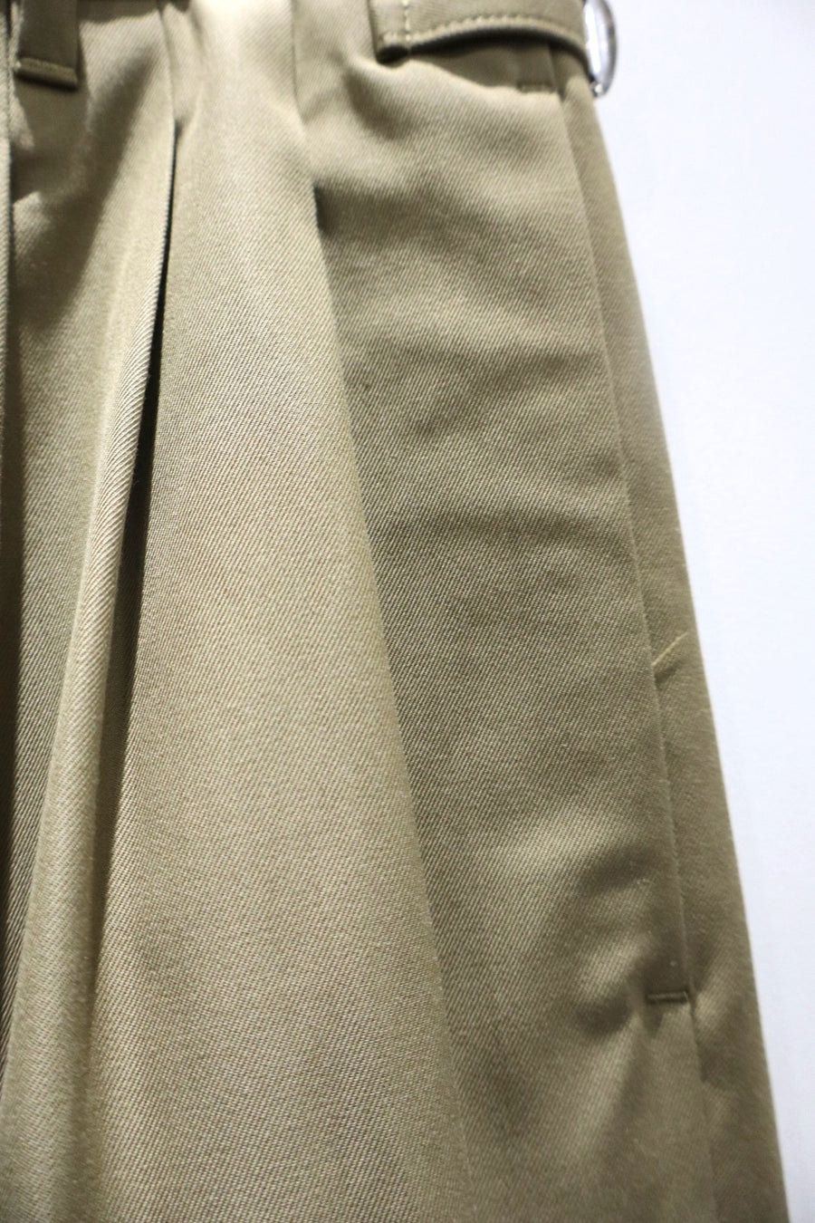 BED j.w. FORD  Cotton Wool Wide Trousers(BEIGE)