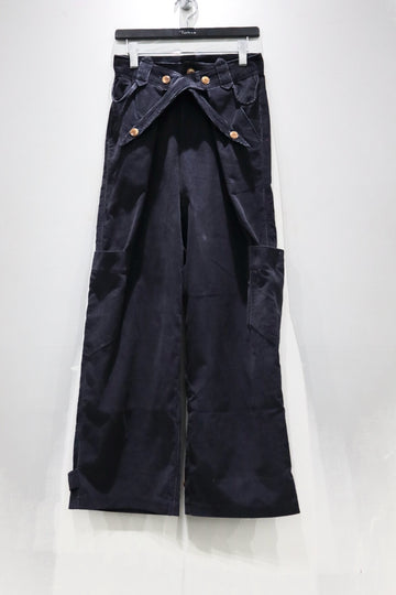 Oscar Ouyang  CROSS SWORDS CORDUROY TROUSERS(NAVY)