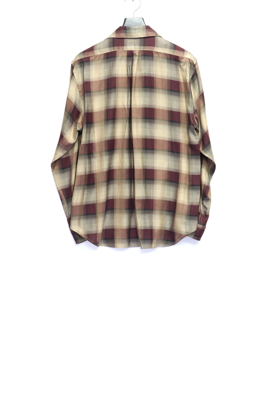 SUGARHILL  PLAID OPEN COLLOR SHIRTS(WINE RED)