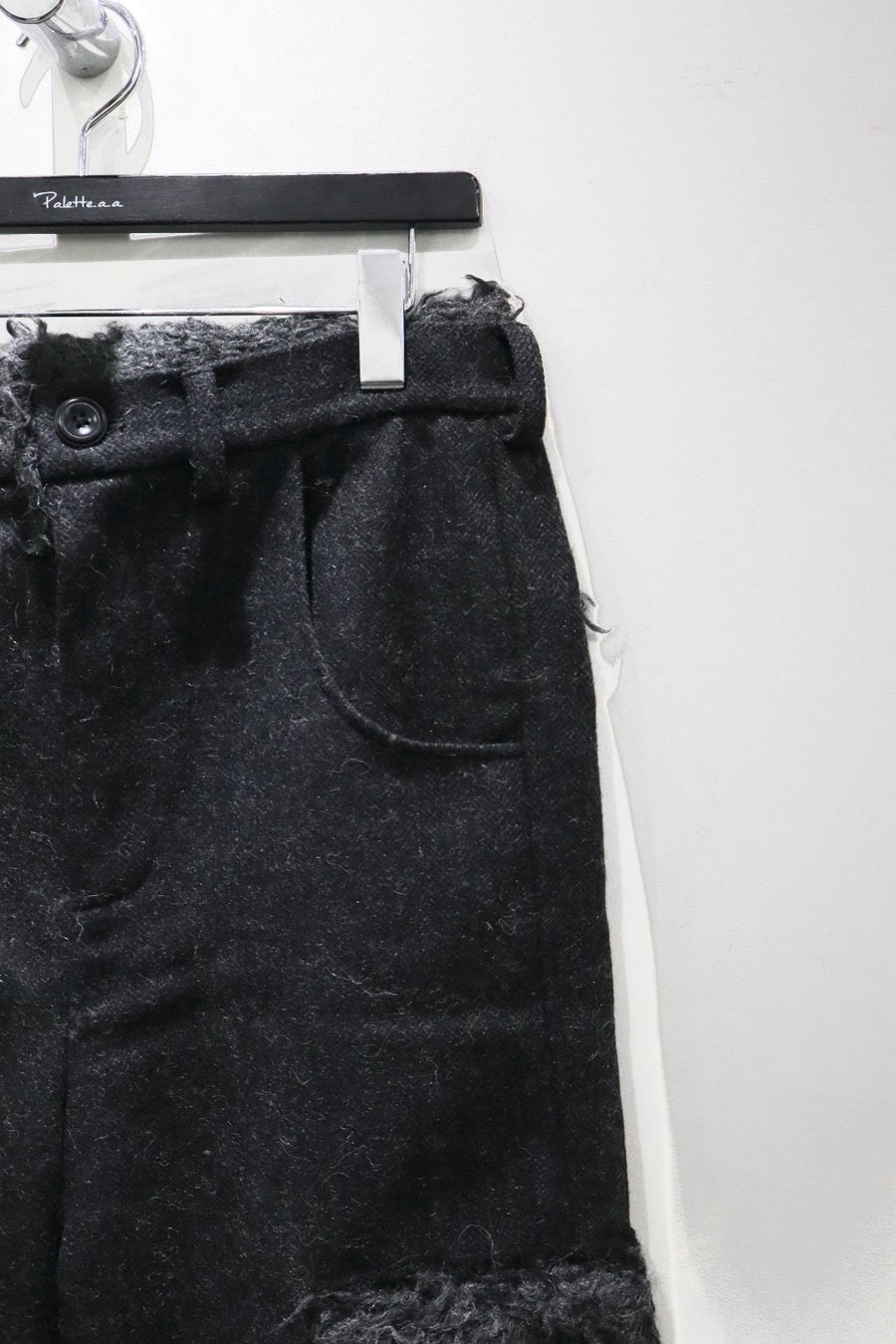 Oscar Ouyang  ALPACA KNIT HARRIS TWEED TROUSERS