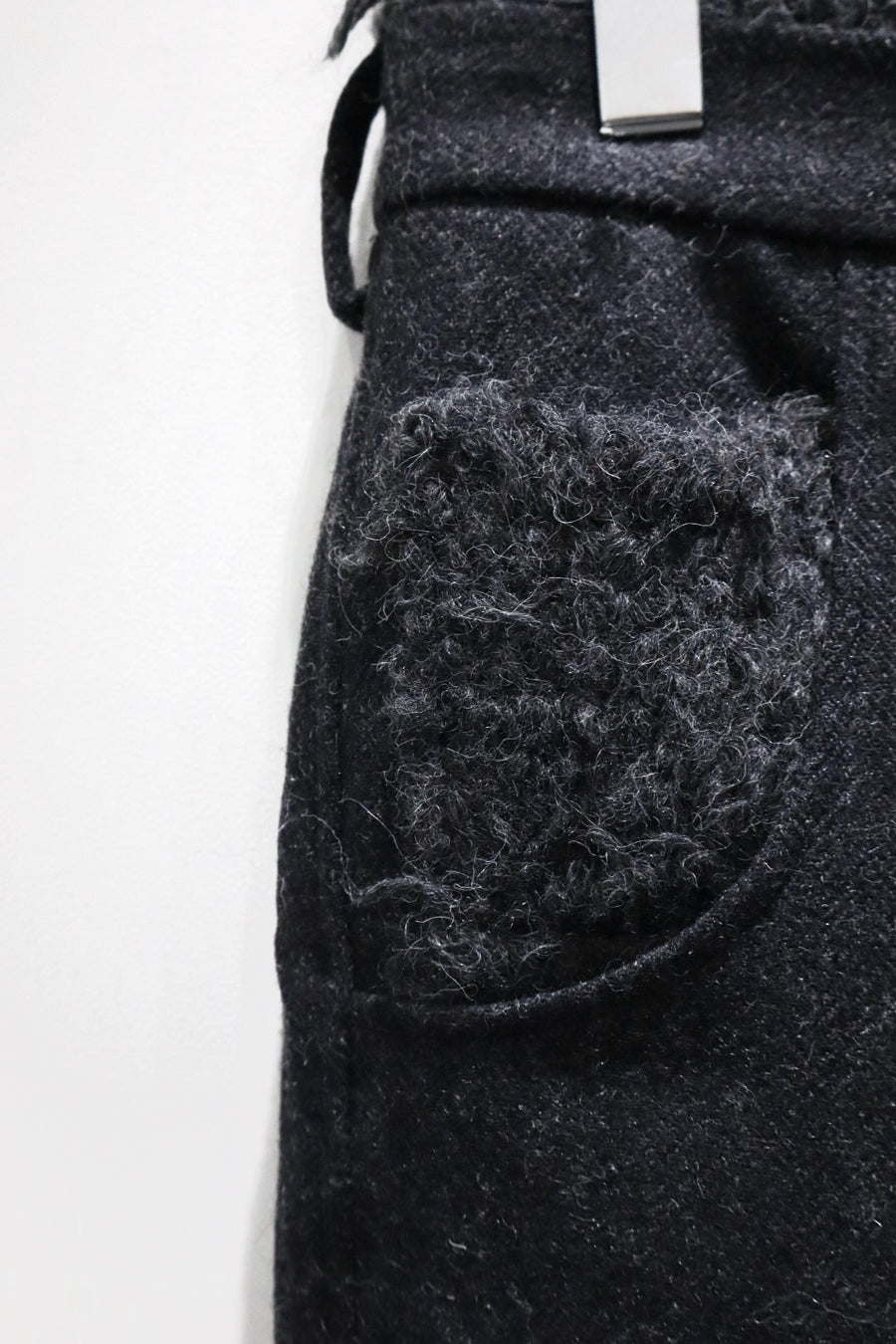 Oscar Ouyang  ALPACA KNIT HARRIS TWEED TROUSERS