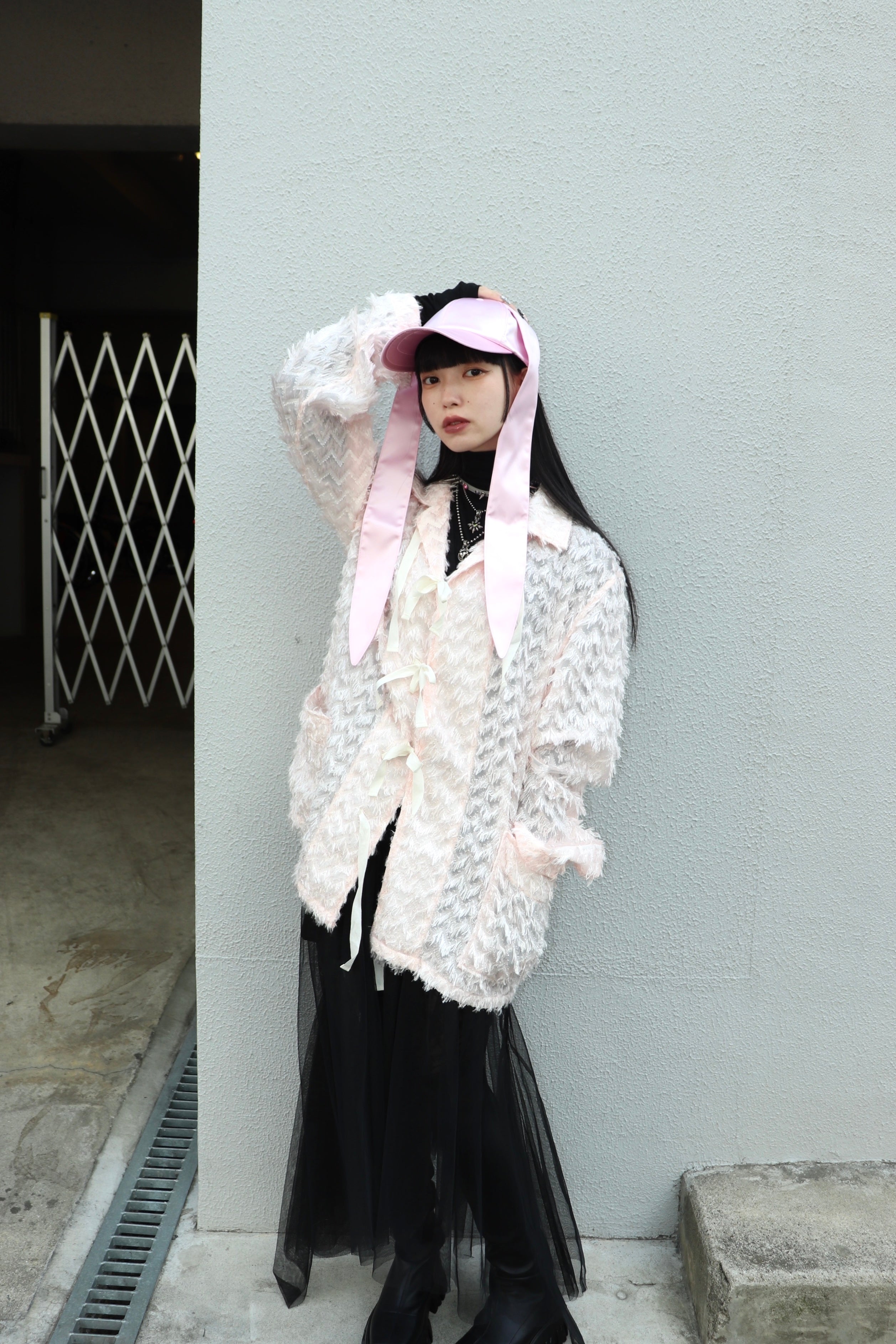 即完品 MASU LONG EAR CAP BABY PINK バニーキャップ MASU(エムエーエスユー)のLONG EAR CAP BABY PINK(キャップ)の通販
