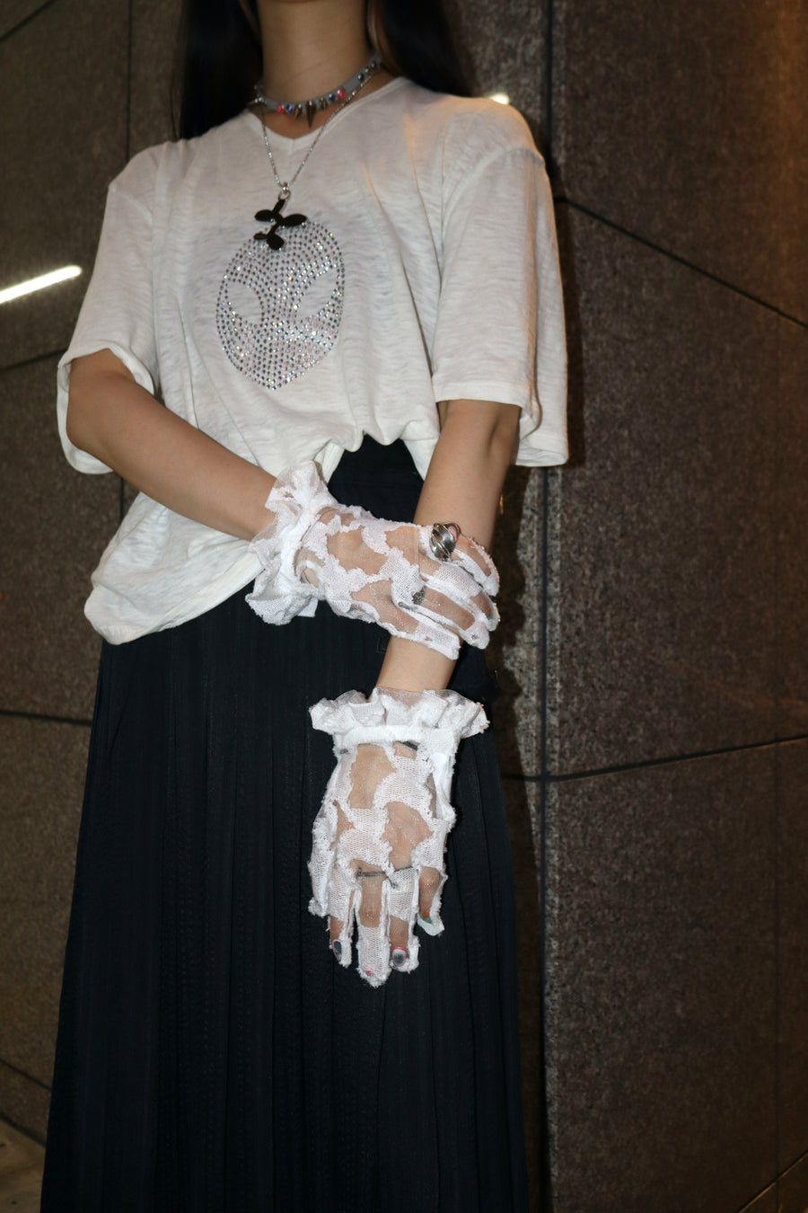 高い素材】 小物 MASU 23aw angel lace glove 小物 - www 