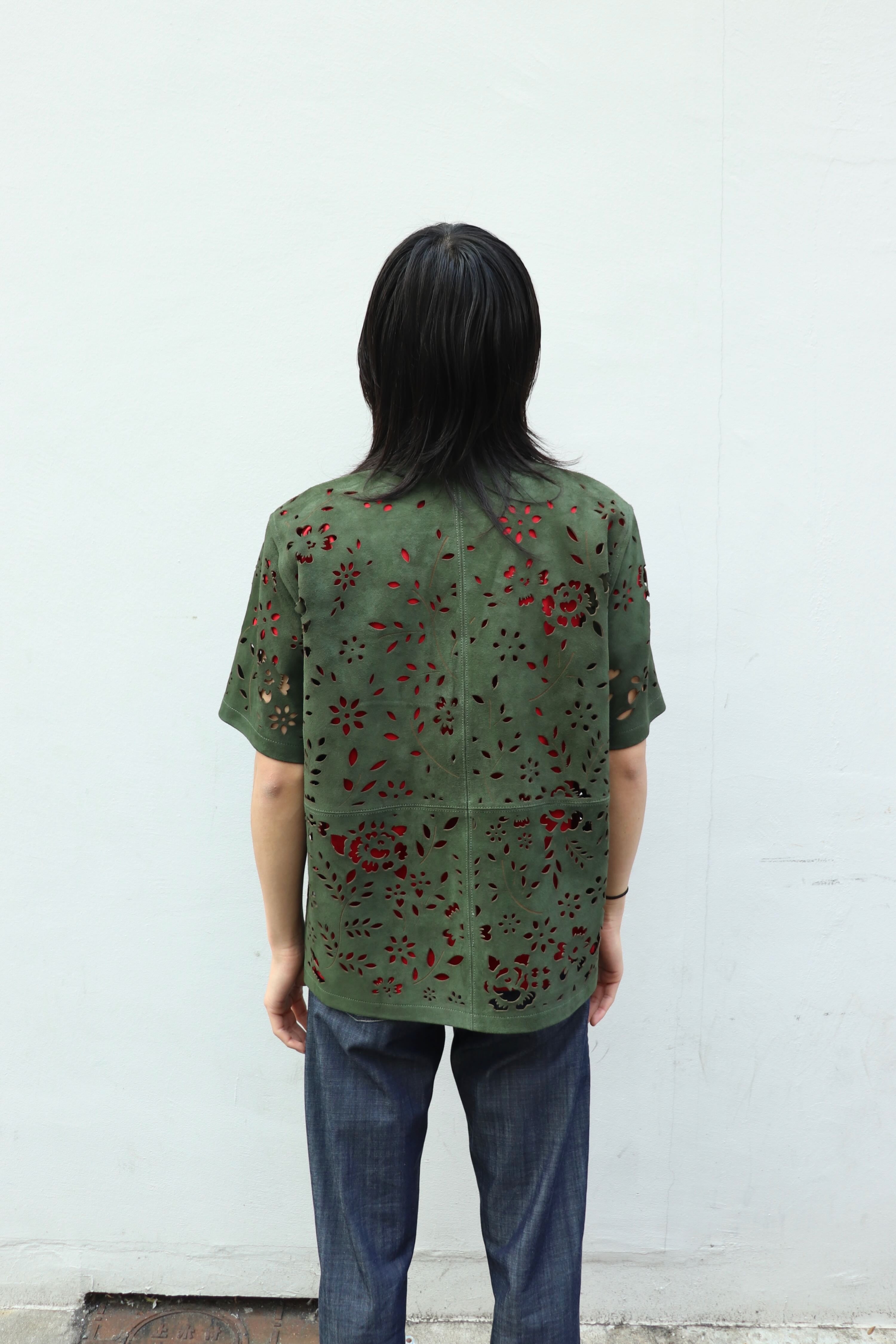 MASU(エムエーエスユー)のBANDANA HOLE LEATHER HALF SLEEVE SHIRT