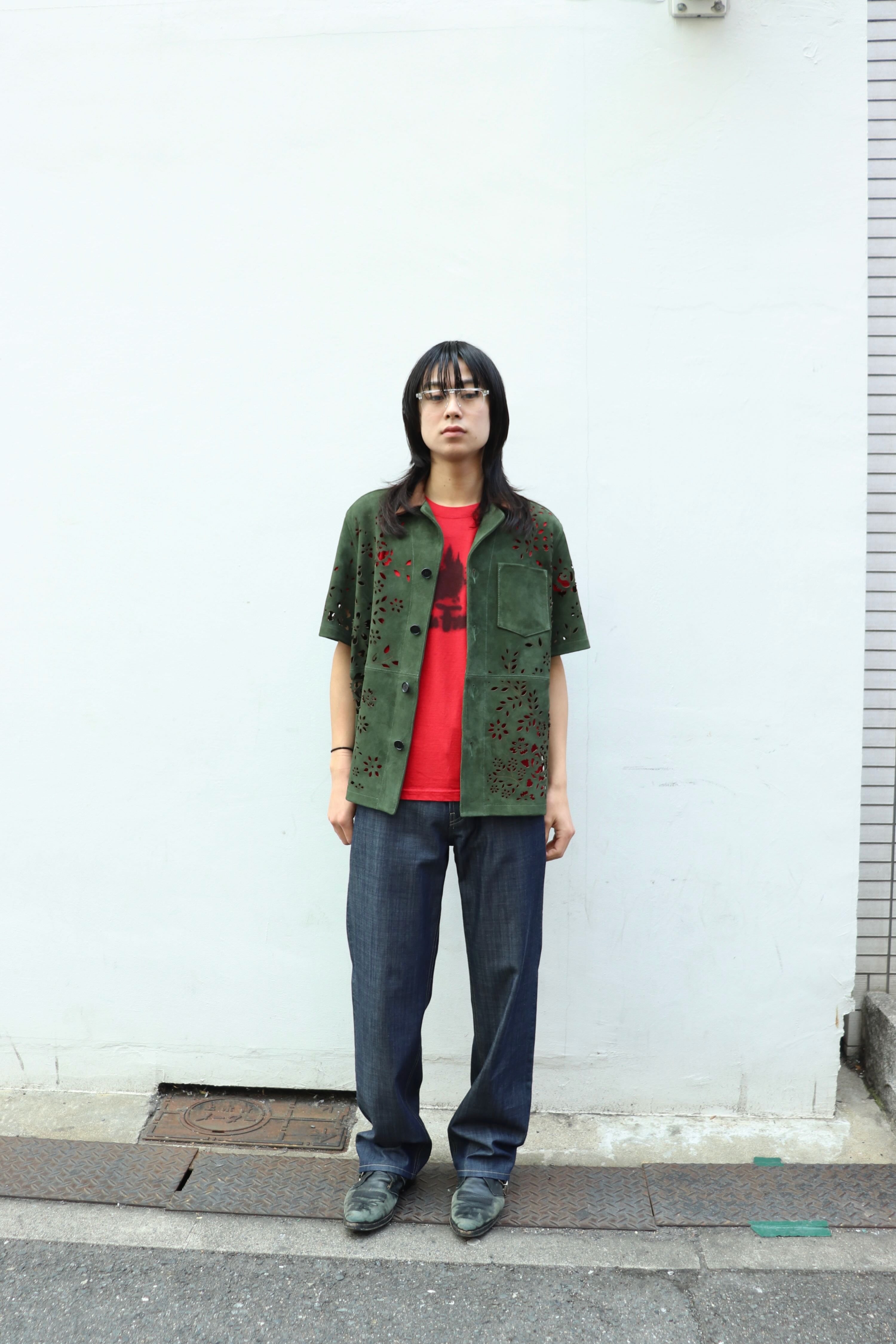 MASU(エムエーエスユー)のBANDANA HOLE LEATHER HALF SLEEVE SHIRT
