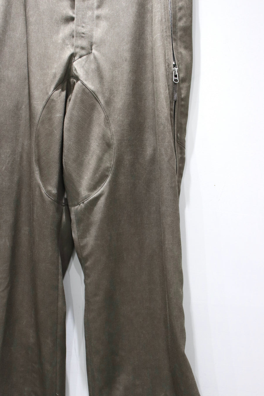 NULABEL  NATURAL DYED WOOL GABARDINE ZIP TRS