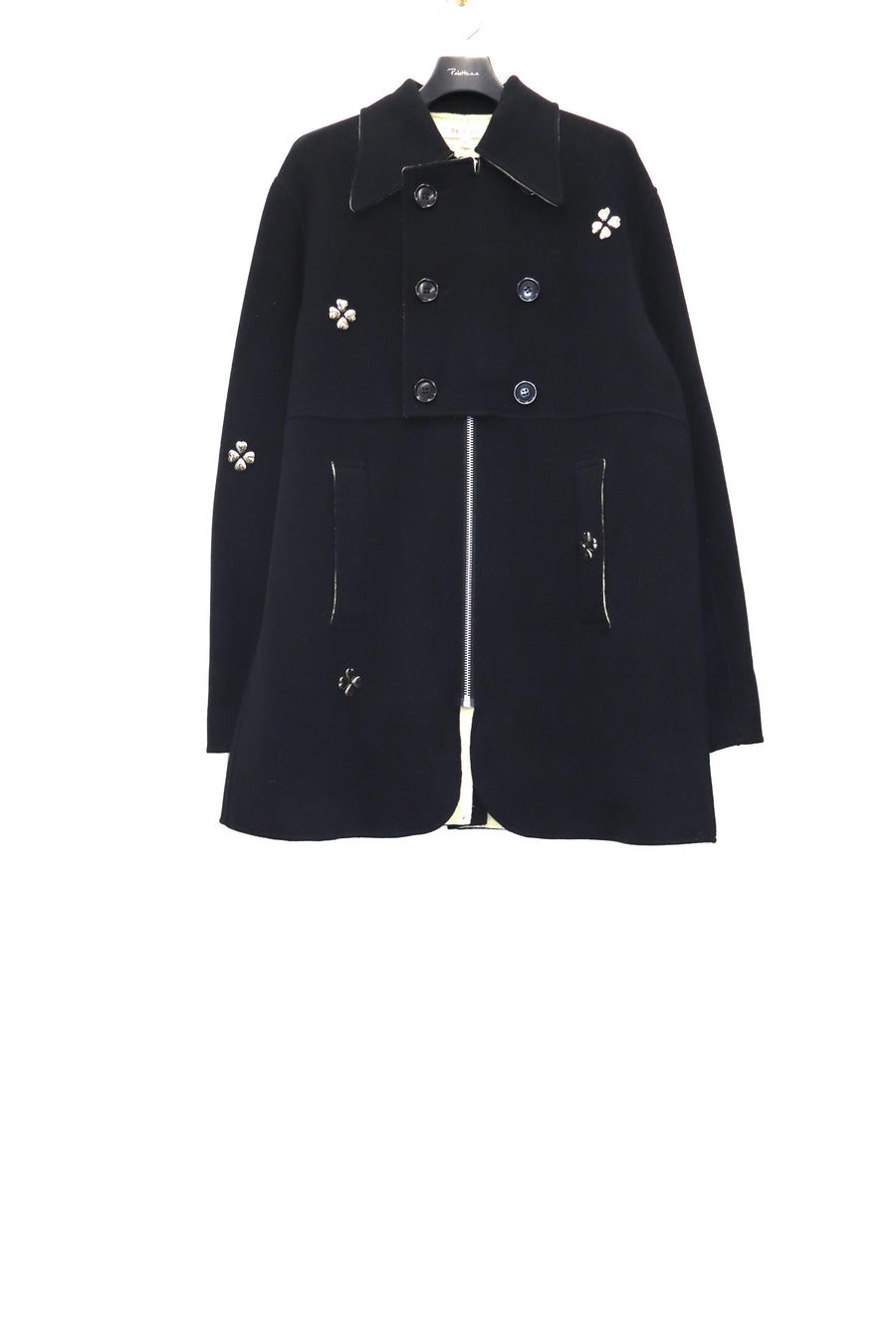 MASU(エムエーエスユー)のZIP-UP CLOVER STUDS COATの通販|PALETTE MASU(エムエーエスユー)のZIP-UP CLOVER STUDS COATの通販|PALETTE