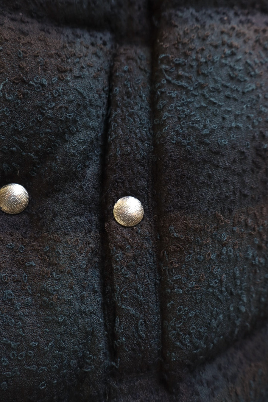 SUGARHILL  PLAID PUFFER REVERSIVLE VEST(DEEP GREEN × BLACK)