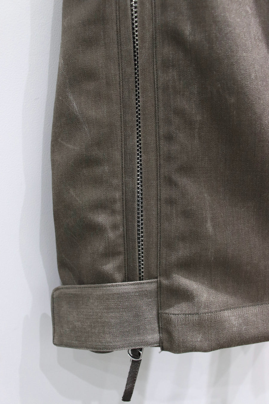 NULABEL  NATURAL DYED WOOL GABARDINE ZIP TRS