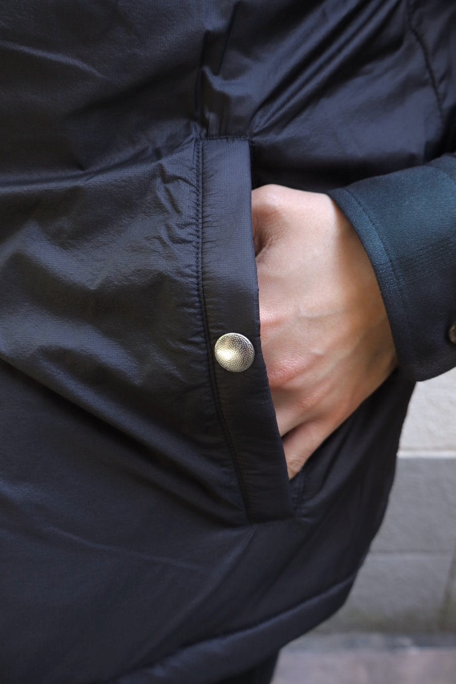 SUGARHILL  PLAID PUFFER REVERSIVLE VEST(DEEP GREEN × BLACK)