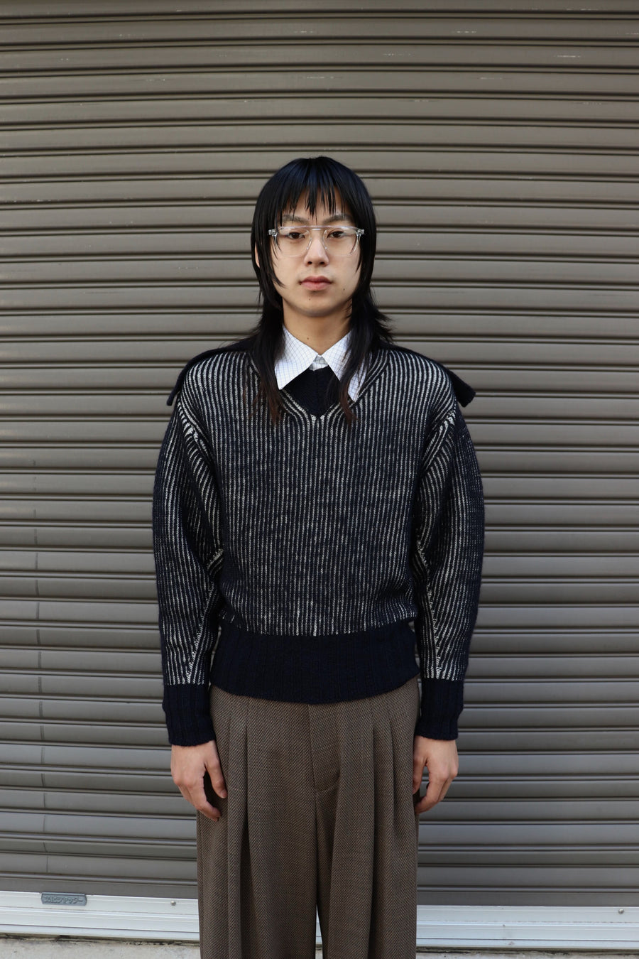 fluss  glitter command jumper(NAVY)