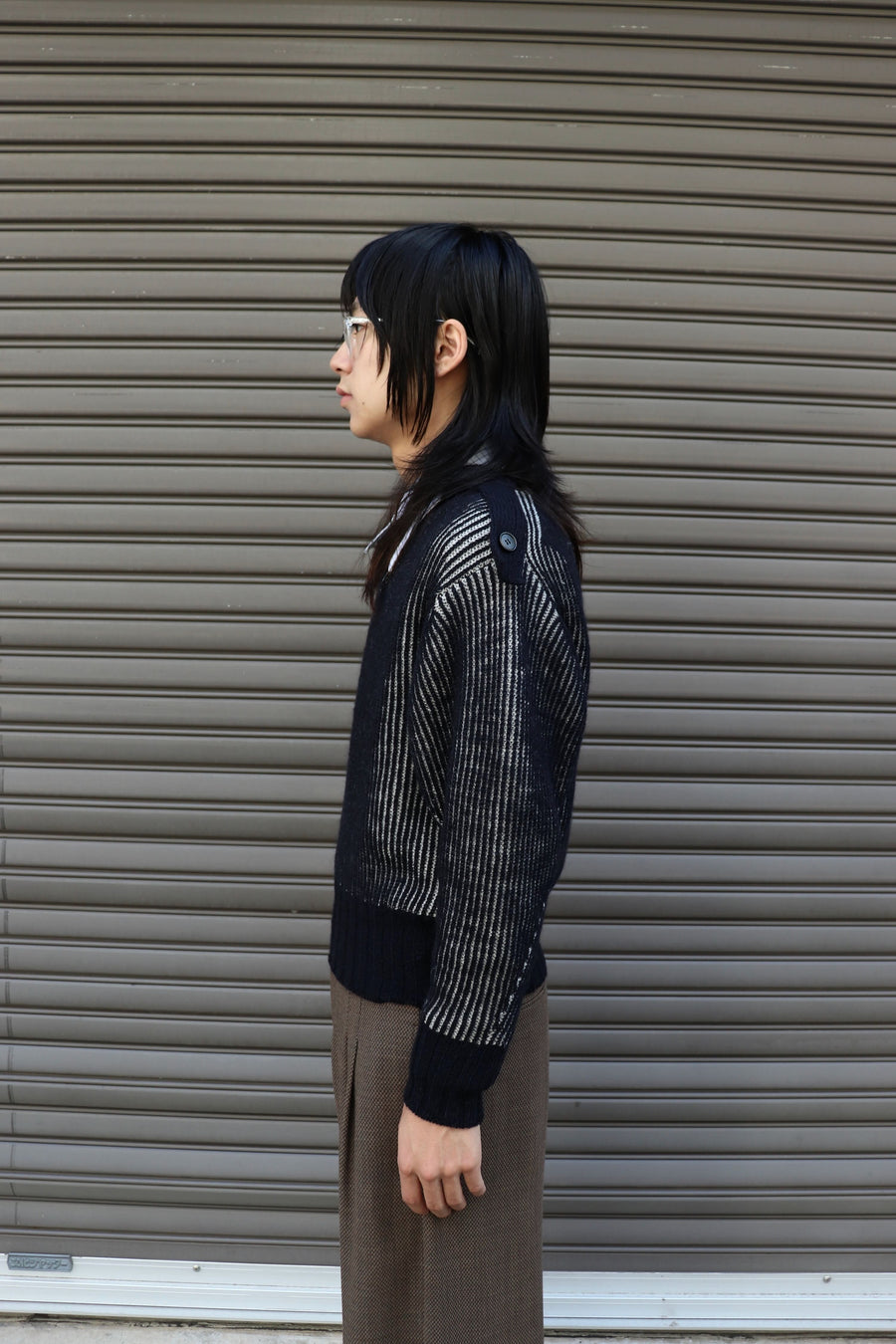 fluss  glitter command jumper(NAVY)