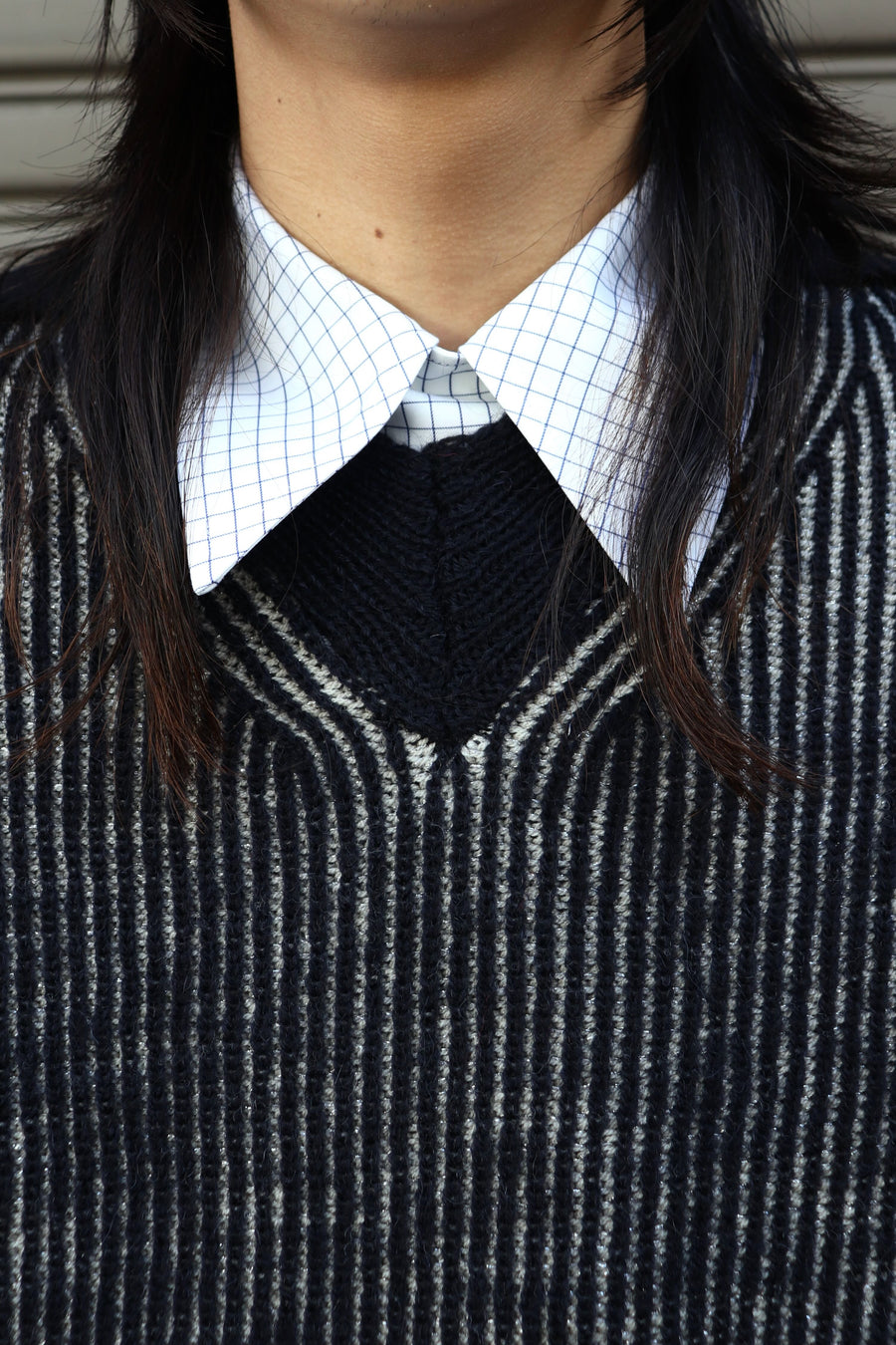 fluss  glitter command jumper(NAVY)