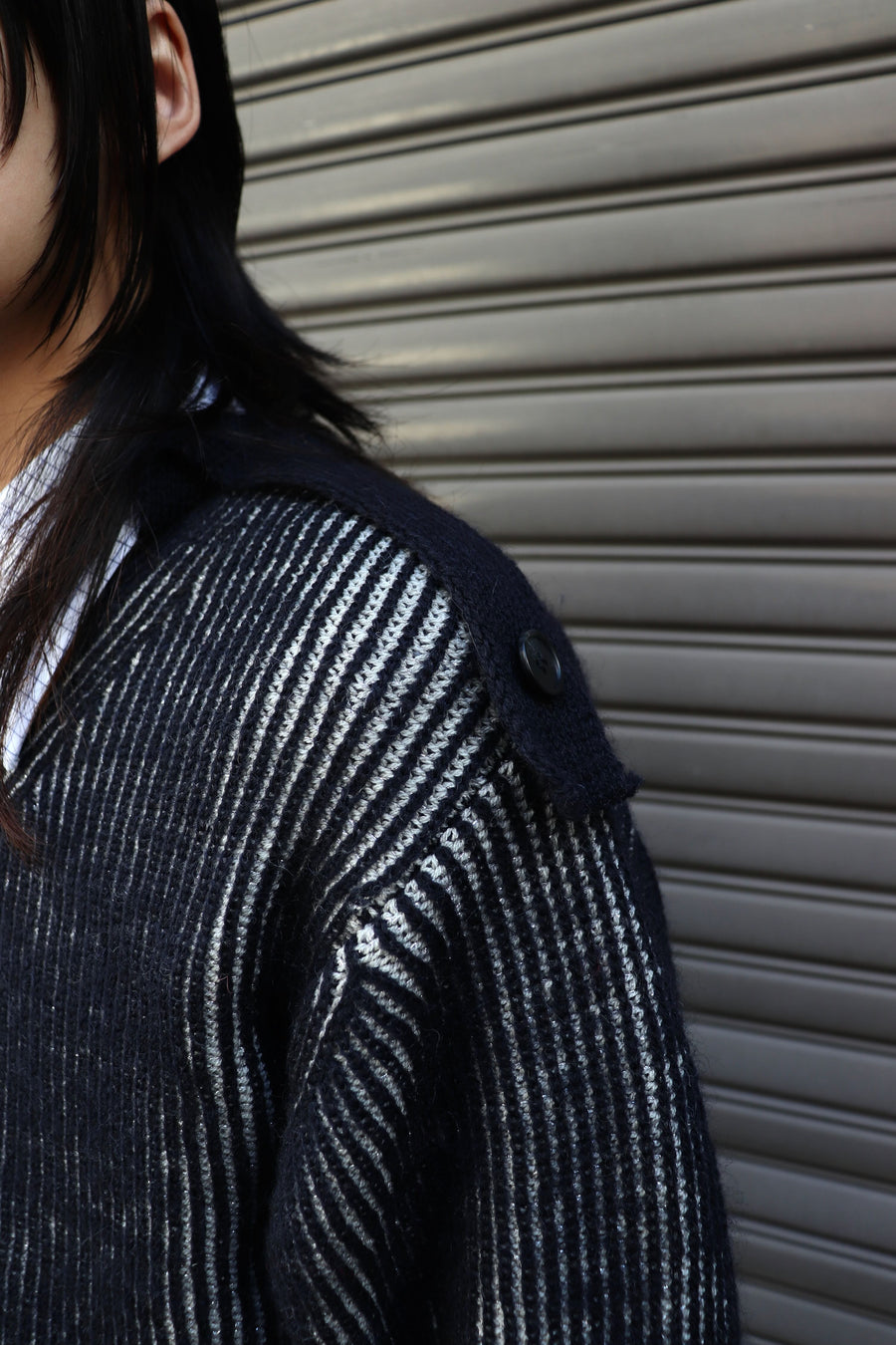 fluss  glitter command jumper(NAVY)