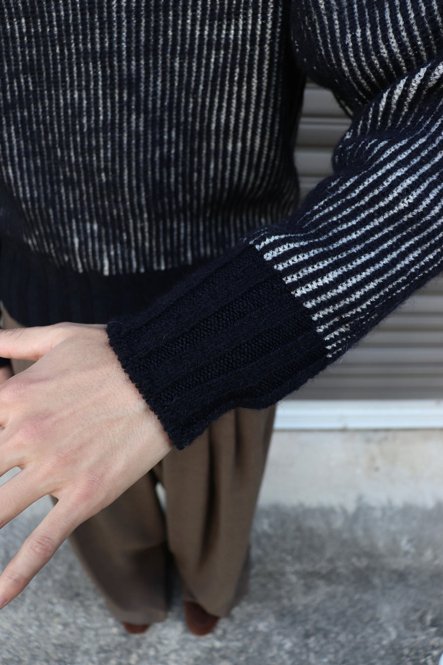 fluss  glitter command jumper(NAVY)