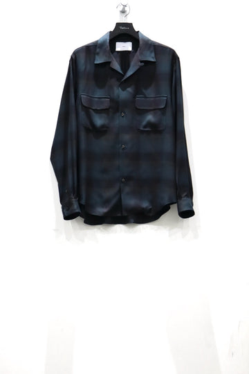 SUGARHILL  PLAID OPEN COLLOR SHIRTS(DEEP GREEN)