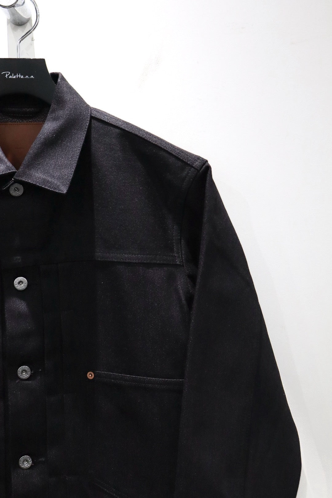 SUGARHILL(シュガーヒル)のTWISTED HEATHER DENIM JACKET RED × BLACK
