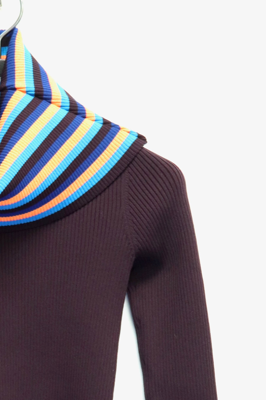 SUNNEI  FOLDED TOP(BURNT AUBERGINE)