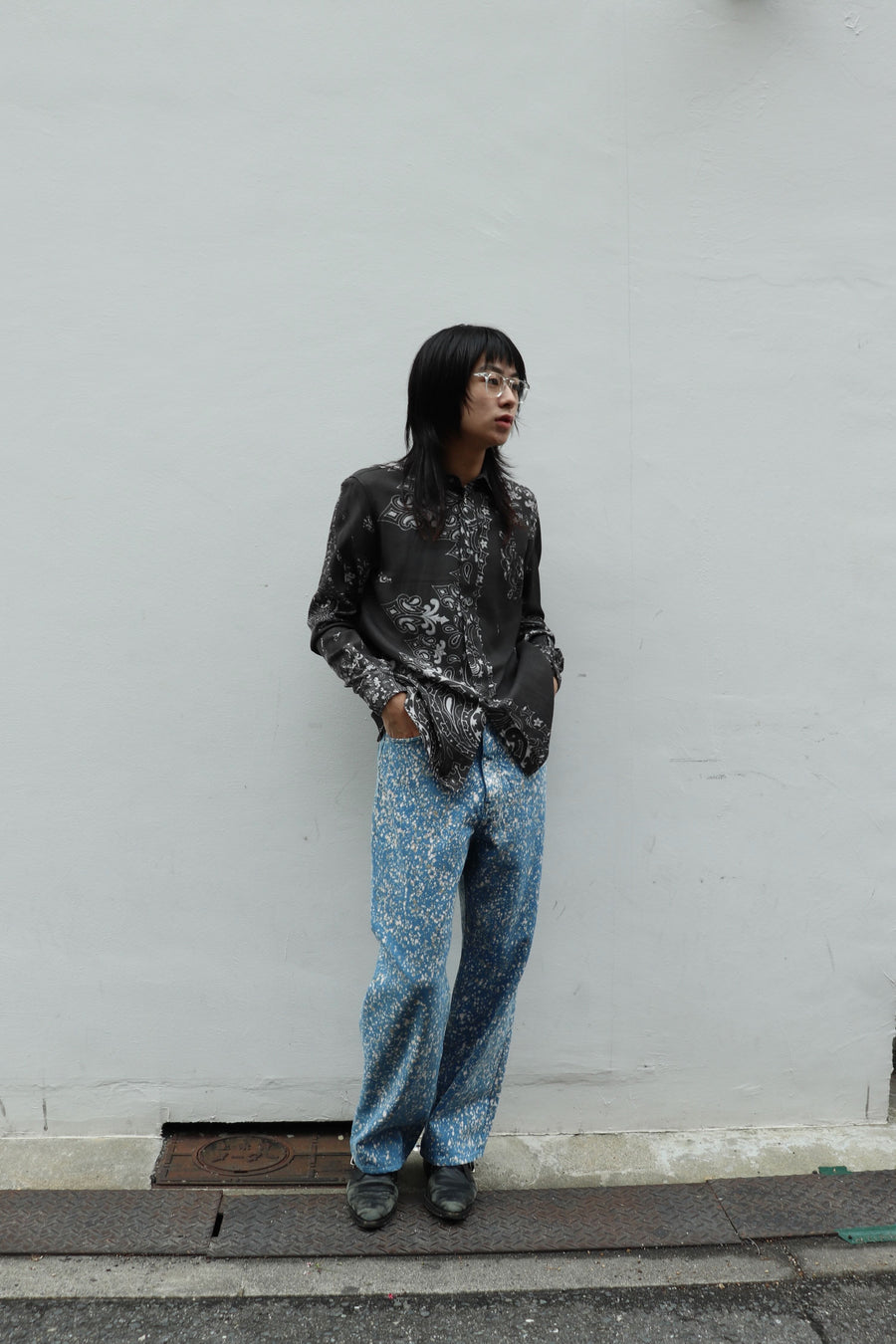 soe  Flower Splashed Regular Jeans