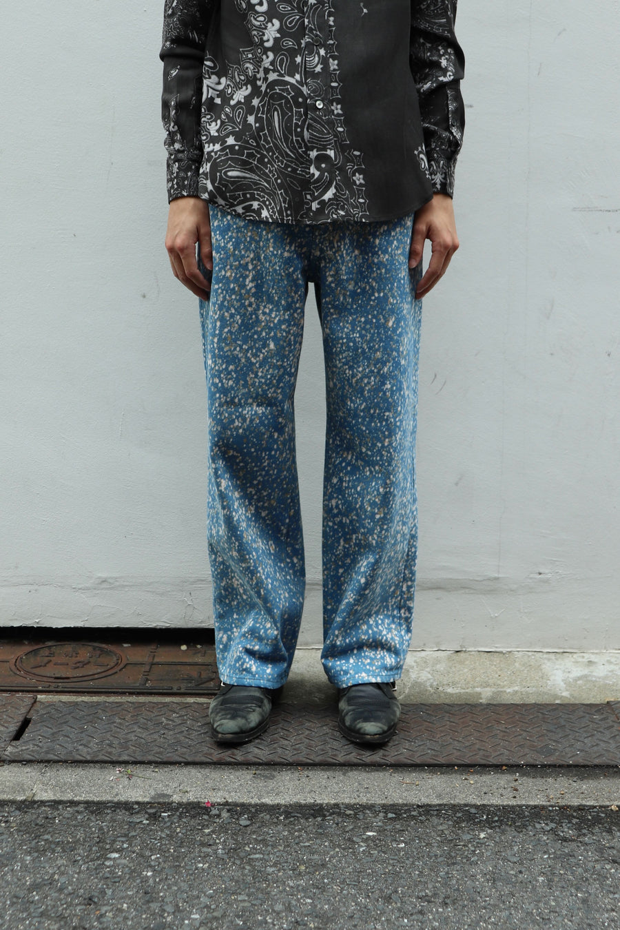 soe  Flower Splashed Regular Jeans